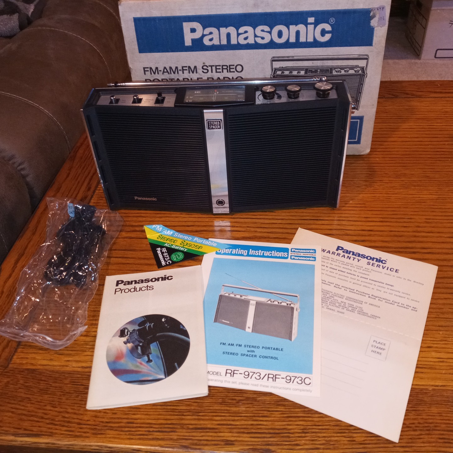 VINTAGE PANASONIC FM-AM-FM STEREO RADIO RF 973 -NOS VINTAGE PANASONIC FM-AM-FM STEREO RADIO RF 973 -NOS