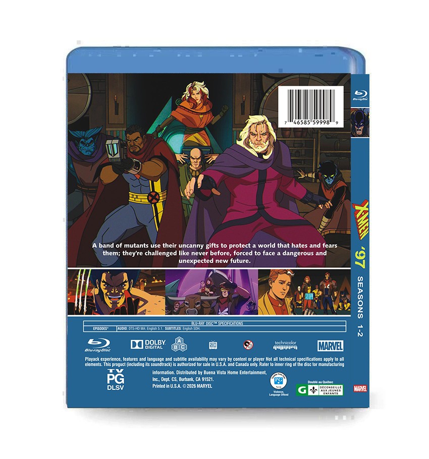 New Sealed X-Men \'97 Season 1-2: (2BD) 2-Disc Blu-ray Box Set English All Region