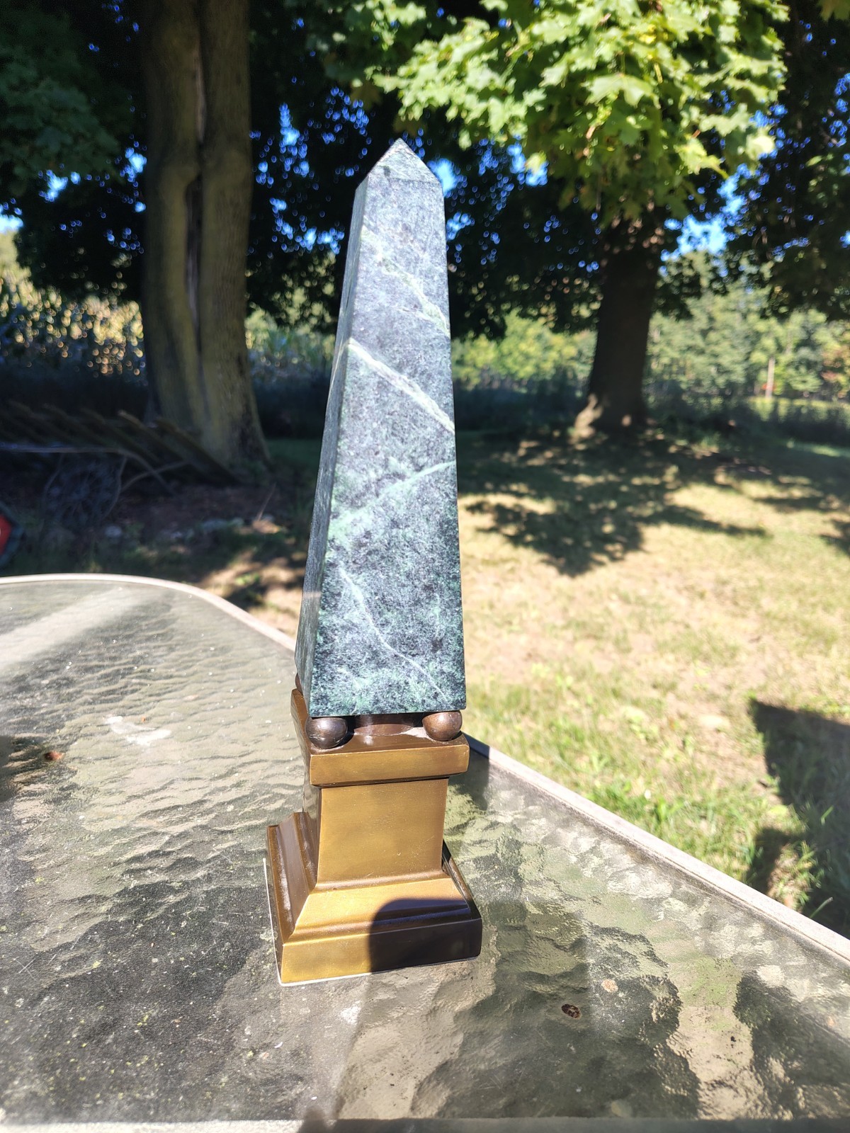 Egyptian Revival Green Marble And Bronze Or Brass Sculpture Egyptian Revival Green Marble And Bronze Or Brass Sculpture