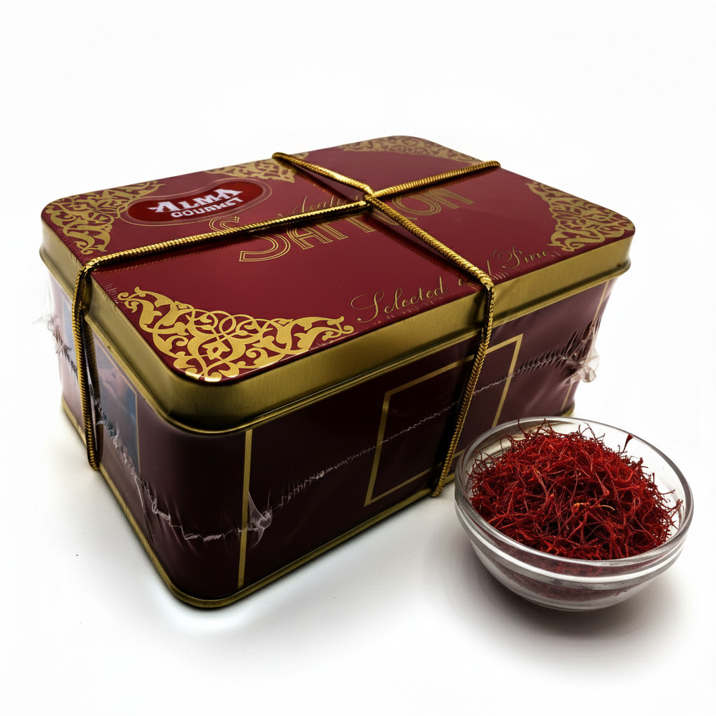 Spanish Pure Saffron Threads Large Tin – Premium Gourmet Spice from Spain