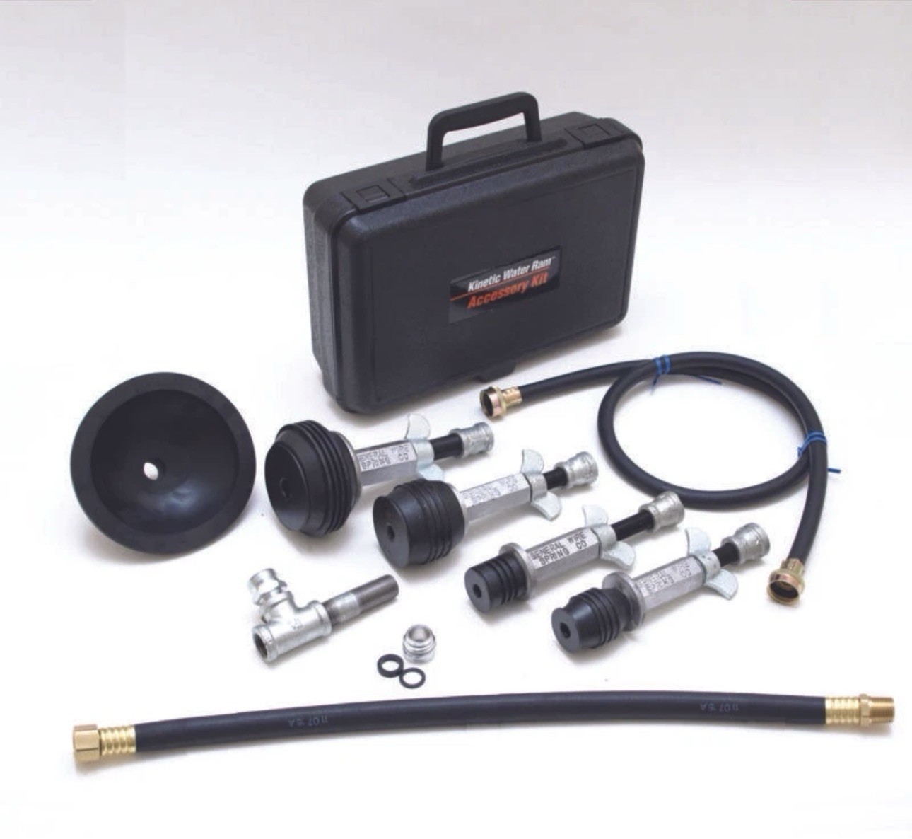 Brand New 115070 KR-ACC Kinetic Water Ram Accessory Kit by General Pipe Cleaners