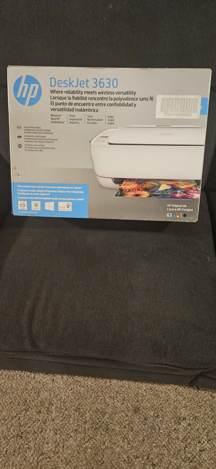 HP DeskJet 3630 All-In-One Inkjet Wireless Printer - Factory Sealed In Box HP DeskJet 3630 All-In-One Inkjet Wireless Printer - Factory Sealed In Box