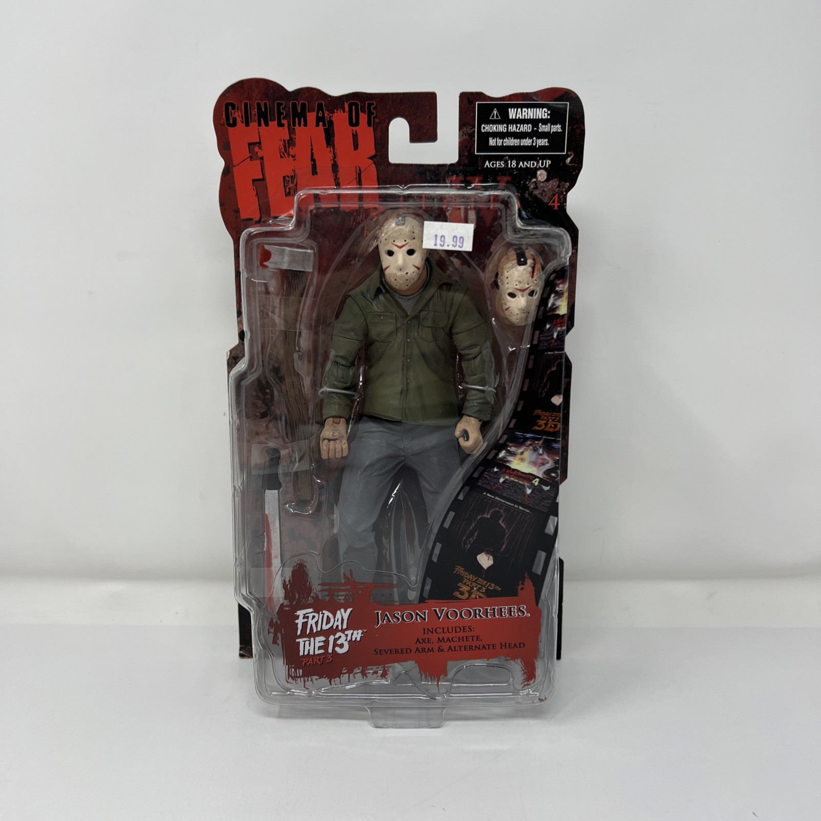 2008 Mezco Cinema Fear Friday 13th Part 3 Jason Voorhees 7” Figure New Box Wear