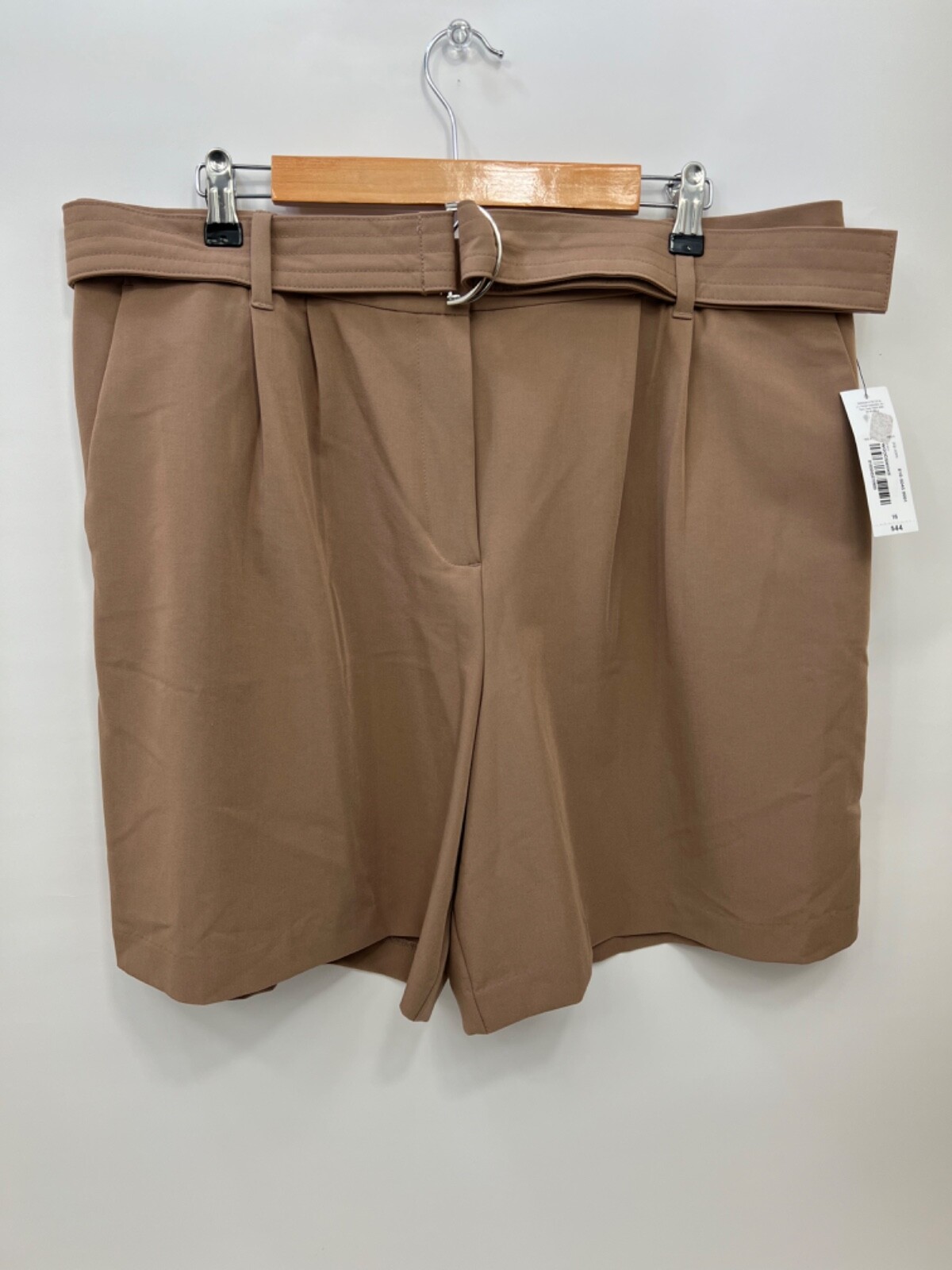 Worthington Brown Woodsmoke Camel Belted Shorts NWT Womens Size 16 Org $44 Worthington Brown Woodsmoke Camel Belted Shorts NWT Womens Size 16 Org $44