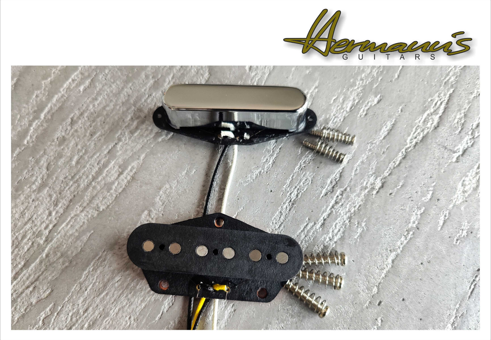 Vintage Telecaster Classic 50 Pick Up Set, Alnico V Magnets, Hand Wrapped