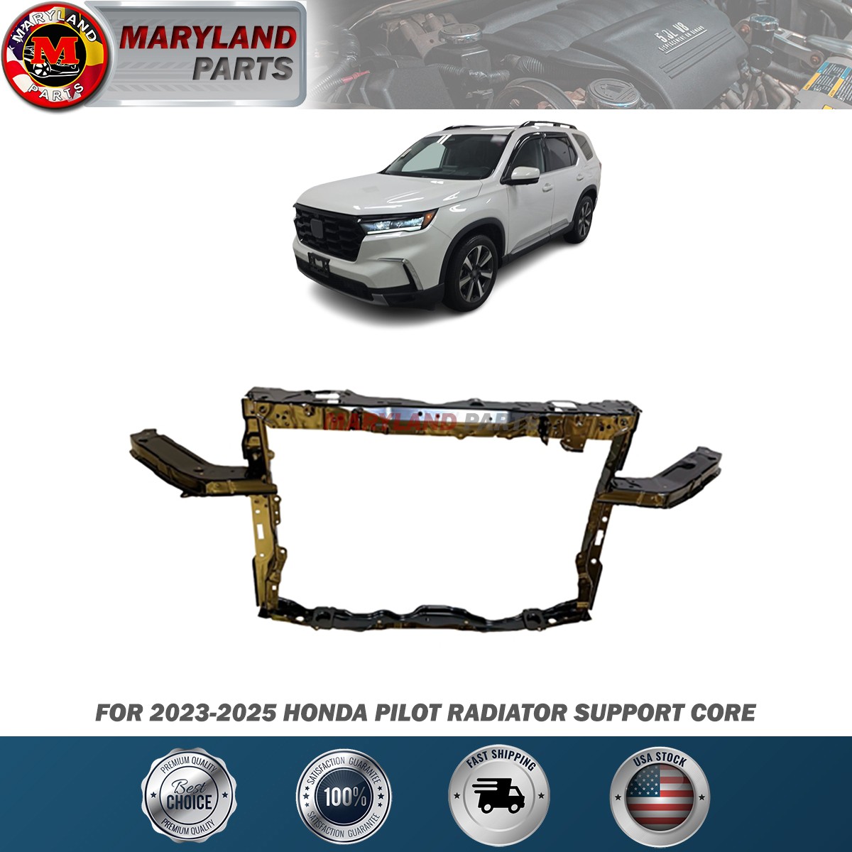For 2023-2025 Honda Pilot Radiator Support Core For 2023-2025 Honda Pilot Radiator Support Core
