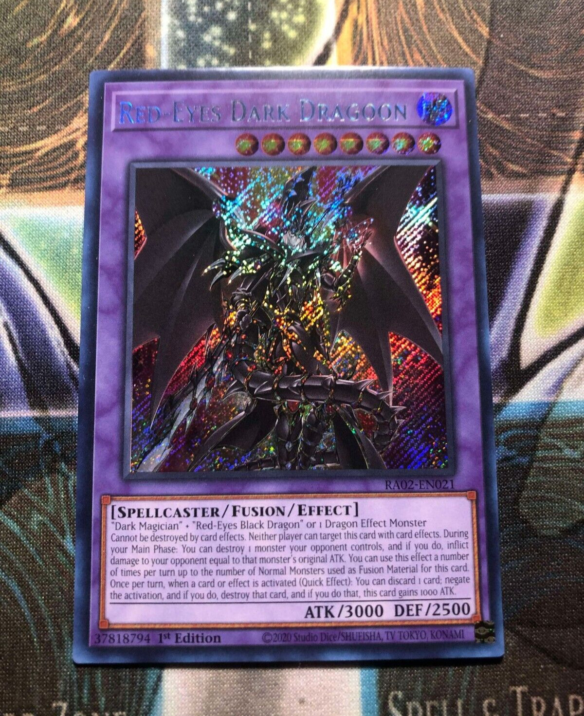 *** RED-EYES DARK DRAGOON *** 1ST EDITION SECRET RARE MINT HOLOGRAPHIC YUGIOH
