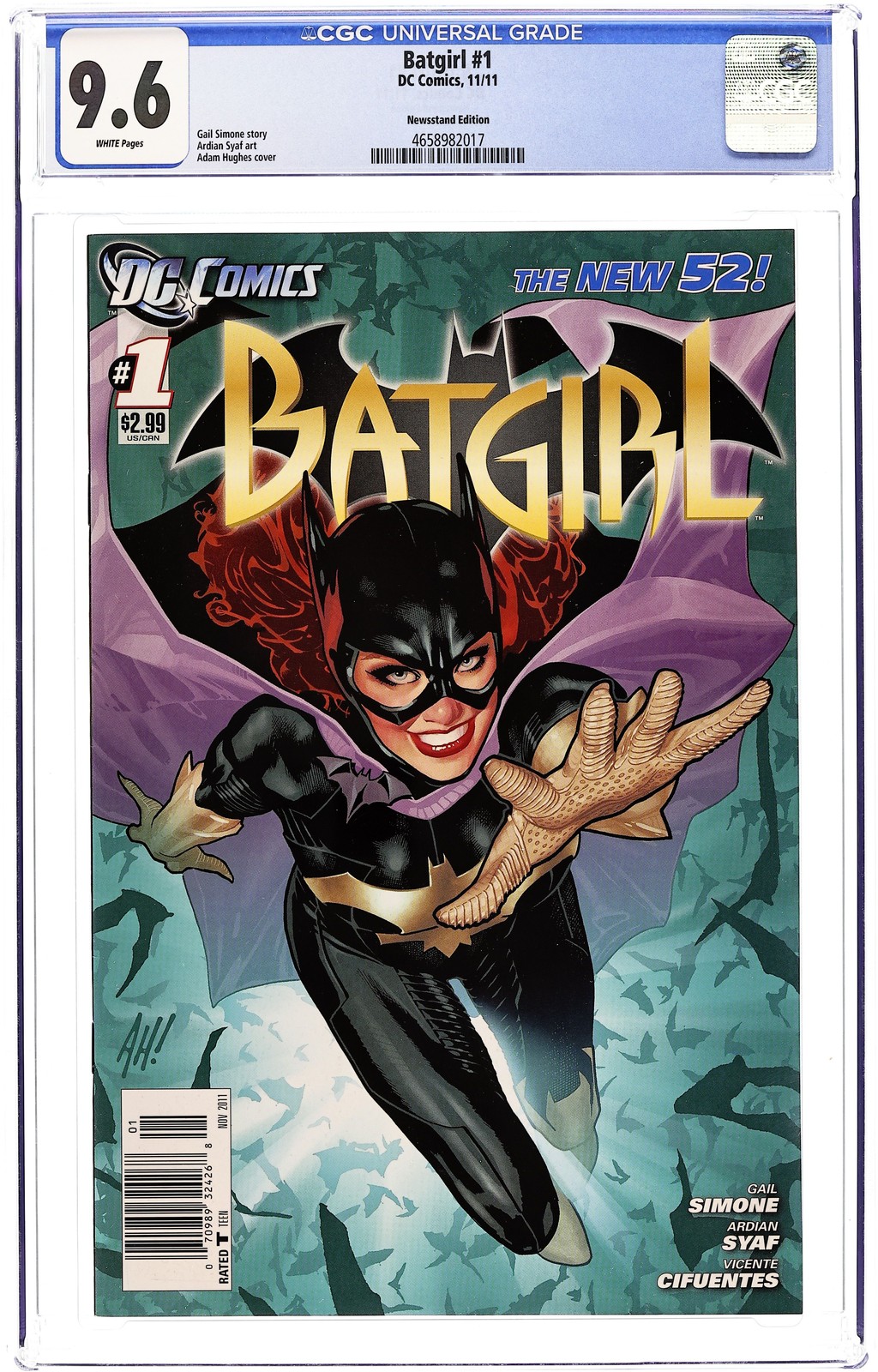 Batgirl 1A.N CGC 9.6 Newsstand 2011 4658982017
