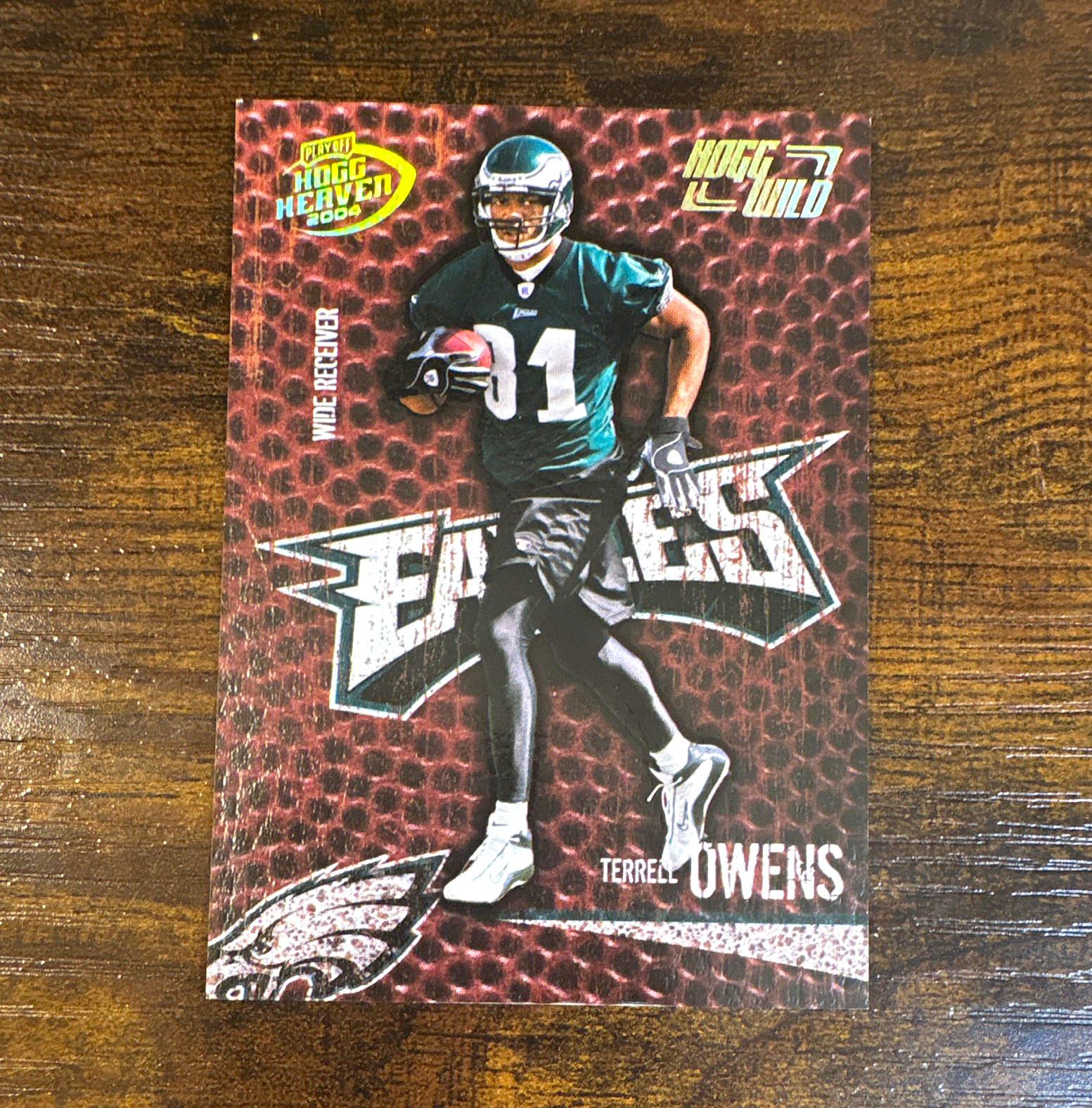 Playoff 2004 Hogg Heaven Terrell Owens Eagles #10 Hogg Wild Serial /250