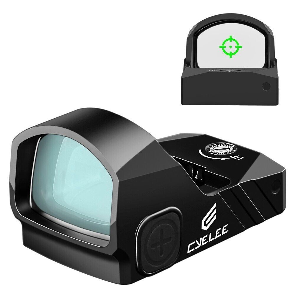 3 MOA Green Dot & 64 MOA Ring Reticle Sight CYELEE WOLF2-G for RMR Cut Canik SFX