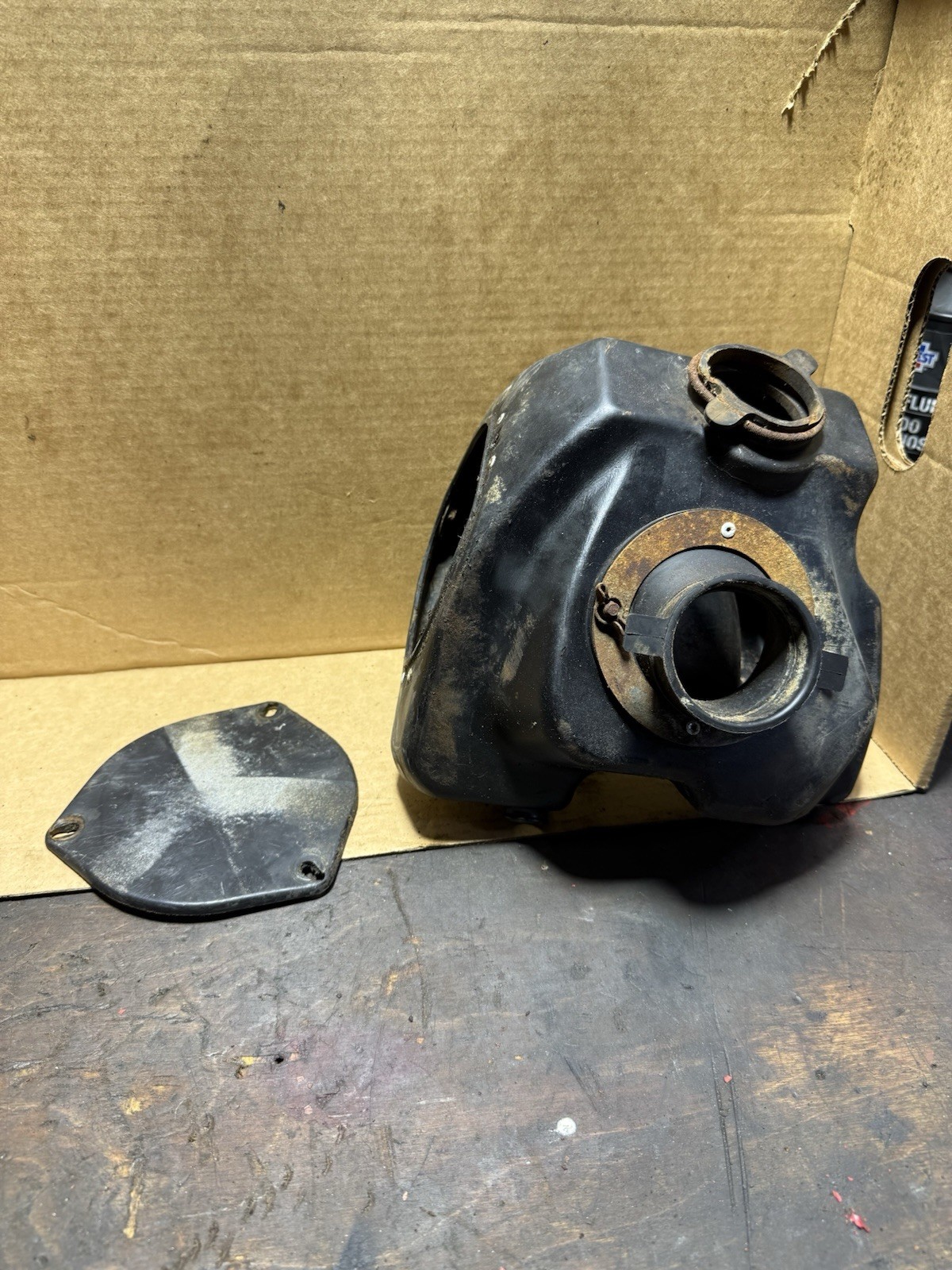 1984 Kawasaki KXT250 Tecate OEM Air Box Air Cleaner Housing Intake 11011-1139