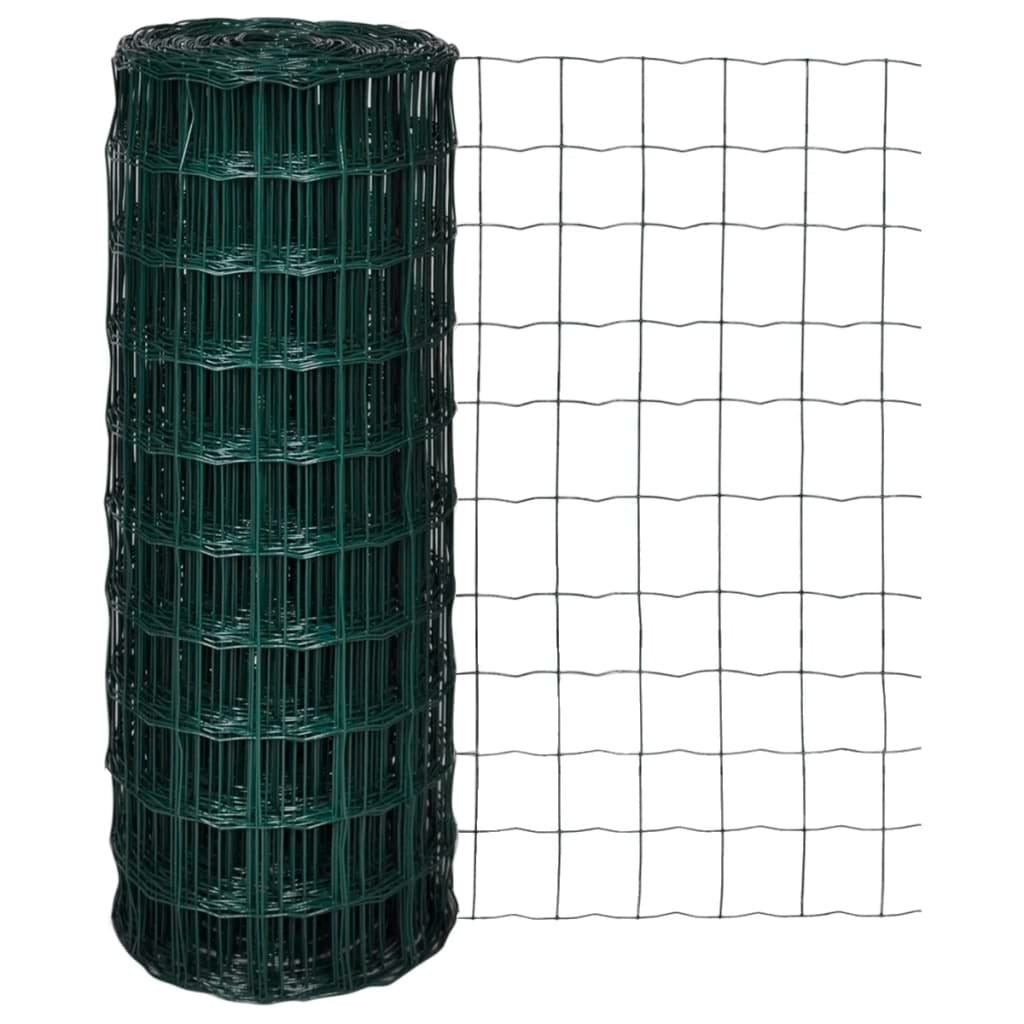 Euro Fence Steel 82ftx3.3ft Green