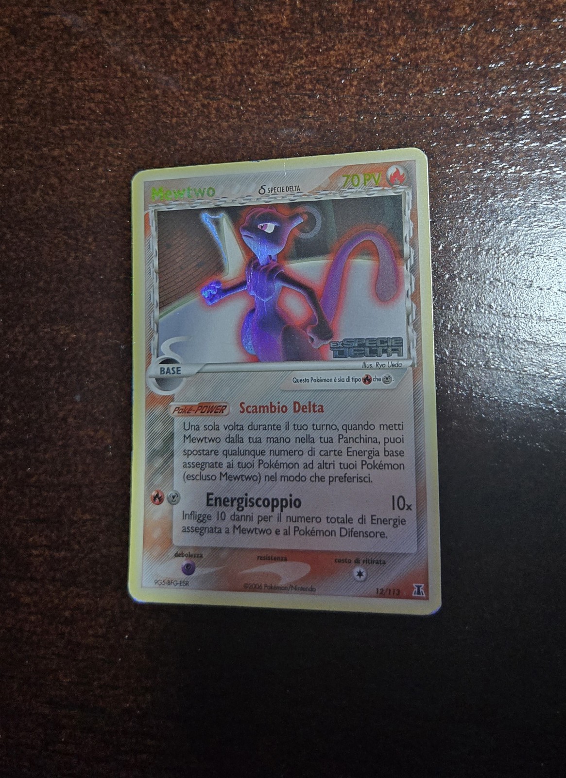 Pokemon Mewtwo 12/113 Holo EX Specie Delta Italiano EX Delta Species Rare
