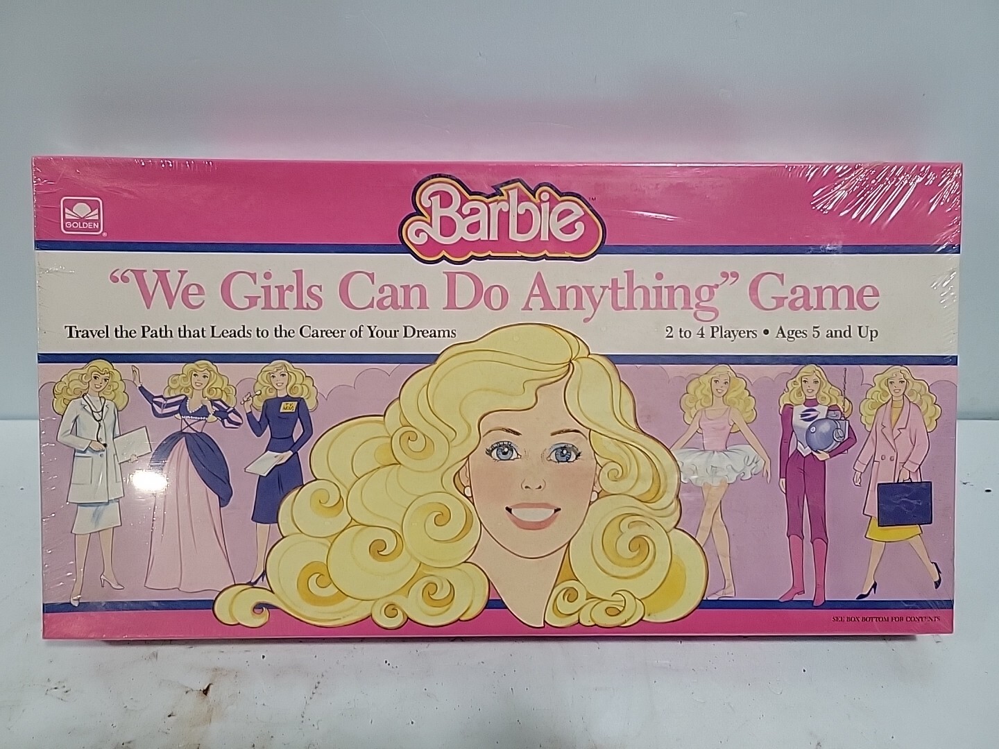 VINTAGE MATTEL 1986 BARBIE WE GIRLS CAN DO ANYTHING, COMPLETE CAREERS BOARD GAME