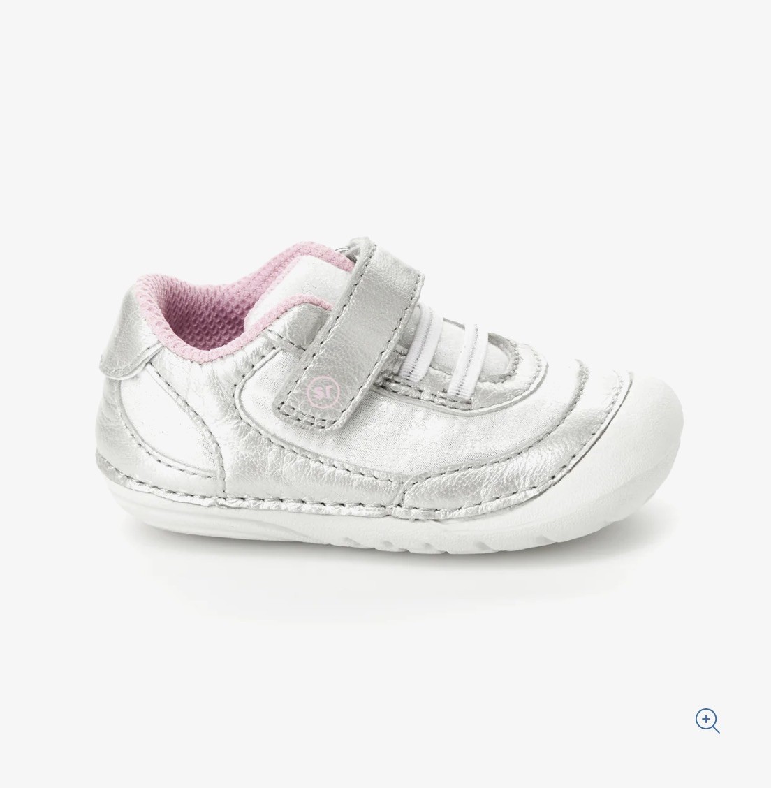 Stride Rite SM Jazzy Champagne Lace Up Low Top Sneaker Unisex Baby 4M NIB