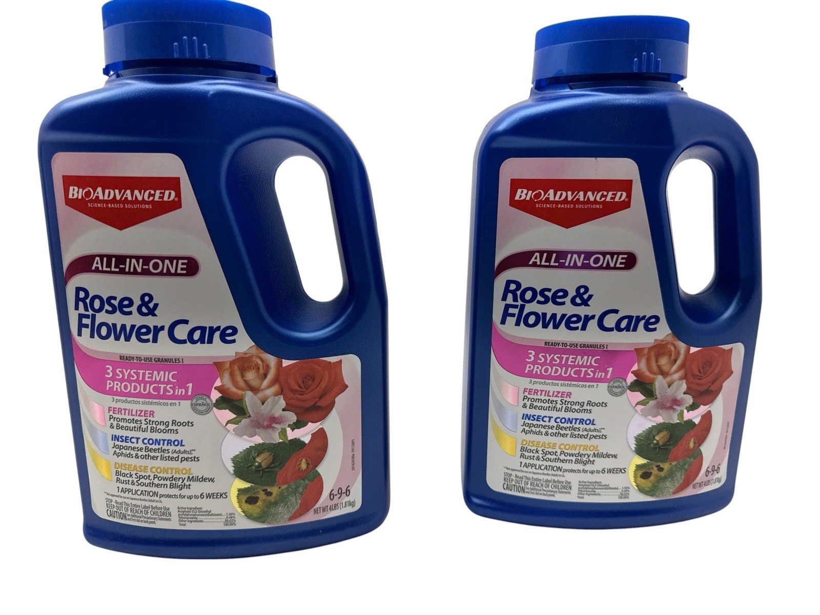 BIOADVANCED 4 Lb All-In-One Rose and Flower Care Granules Lot of 2 New BIOADVANCED 4 Lb All-In-One Rose and Flower Care Granules Lot of 2 New