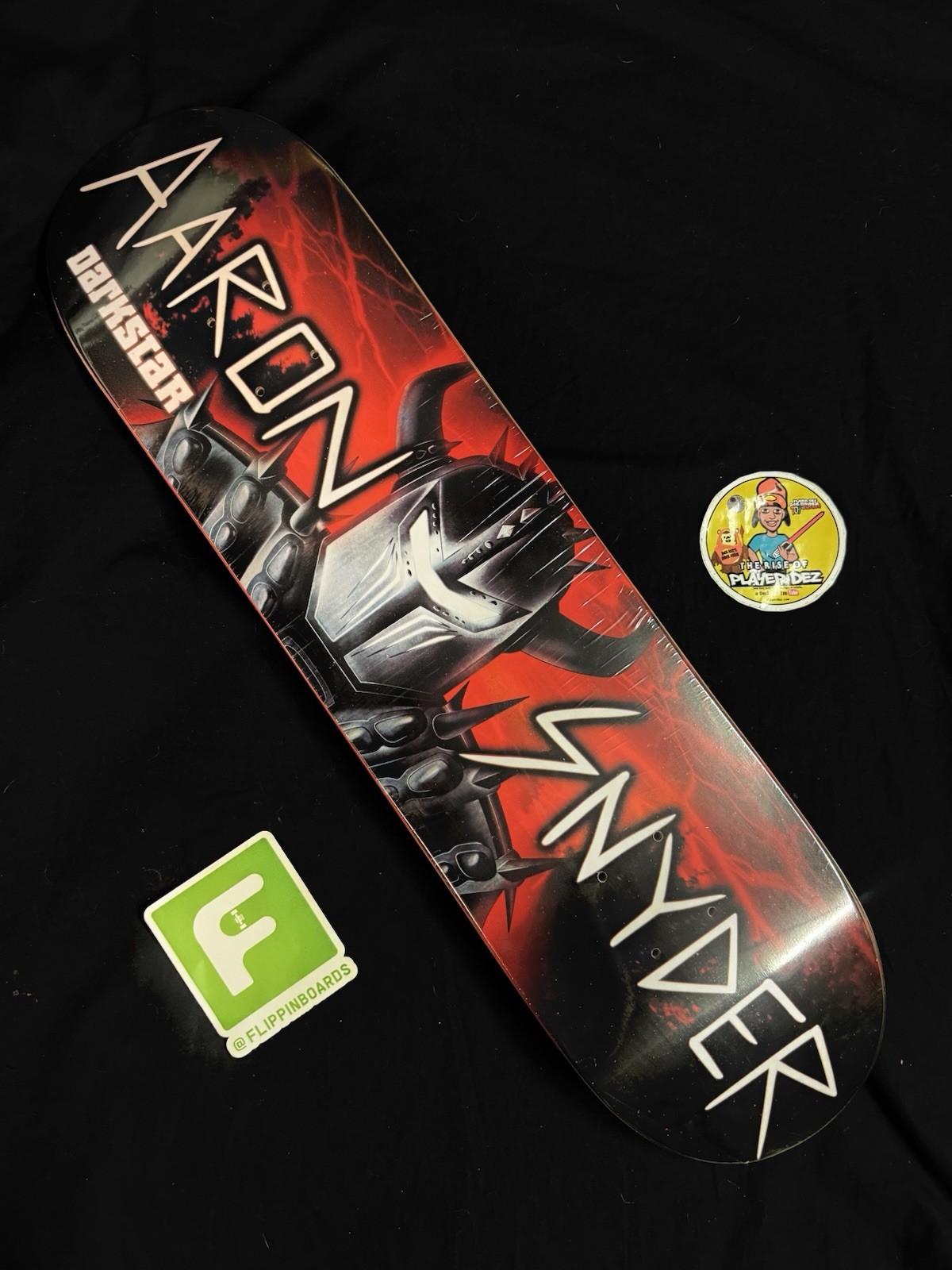 SUPER RARE Aaron Snyder Red Warrior Darkstar Skateboard Deck Pro Model VINTAGE