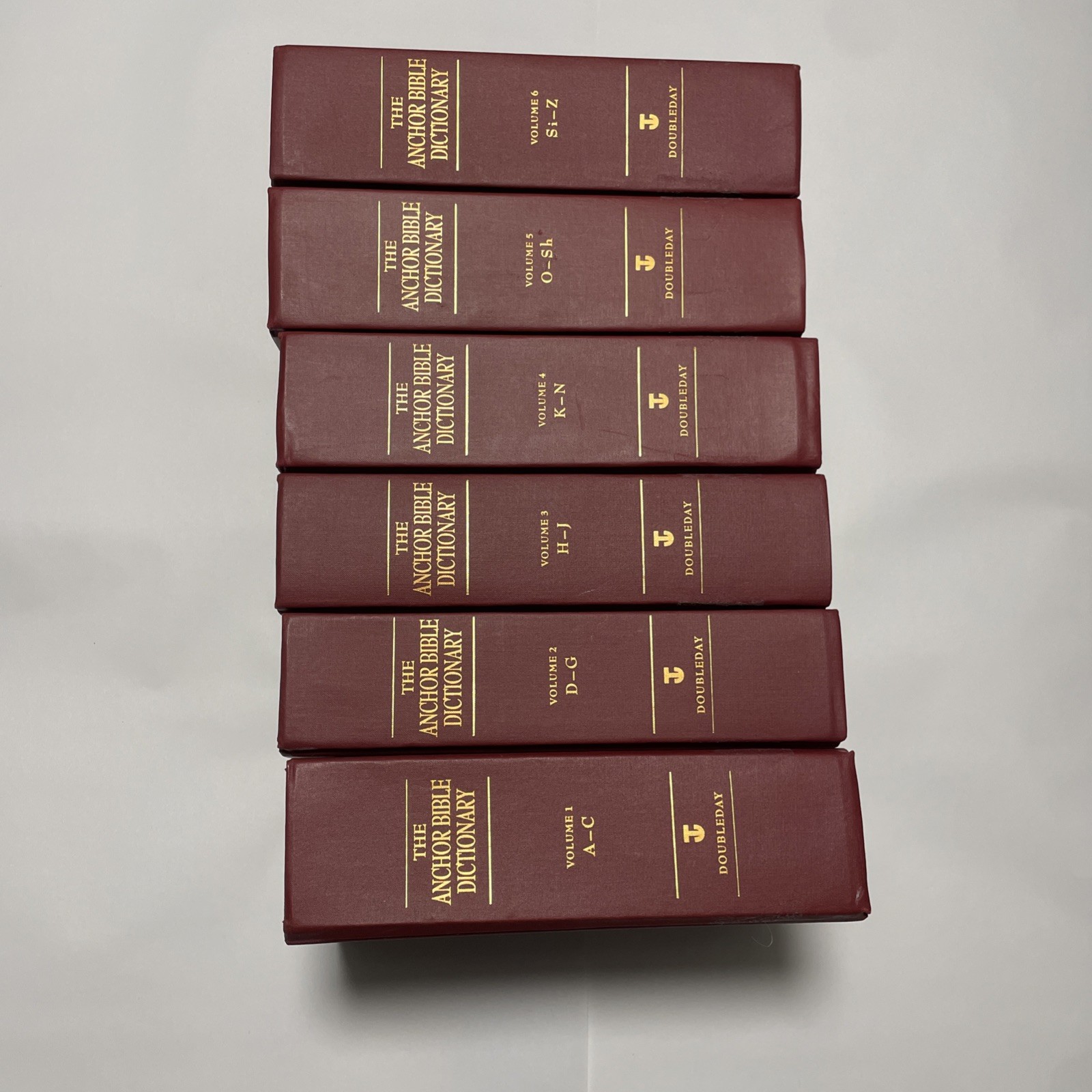 COMPLETE SET - THE ANCHOR BIBLE DICTIONARY - ALL SIX VOLUMES