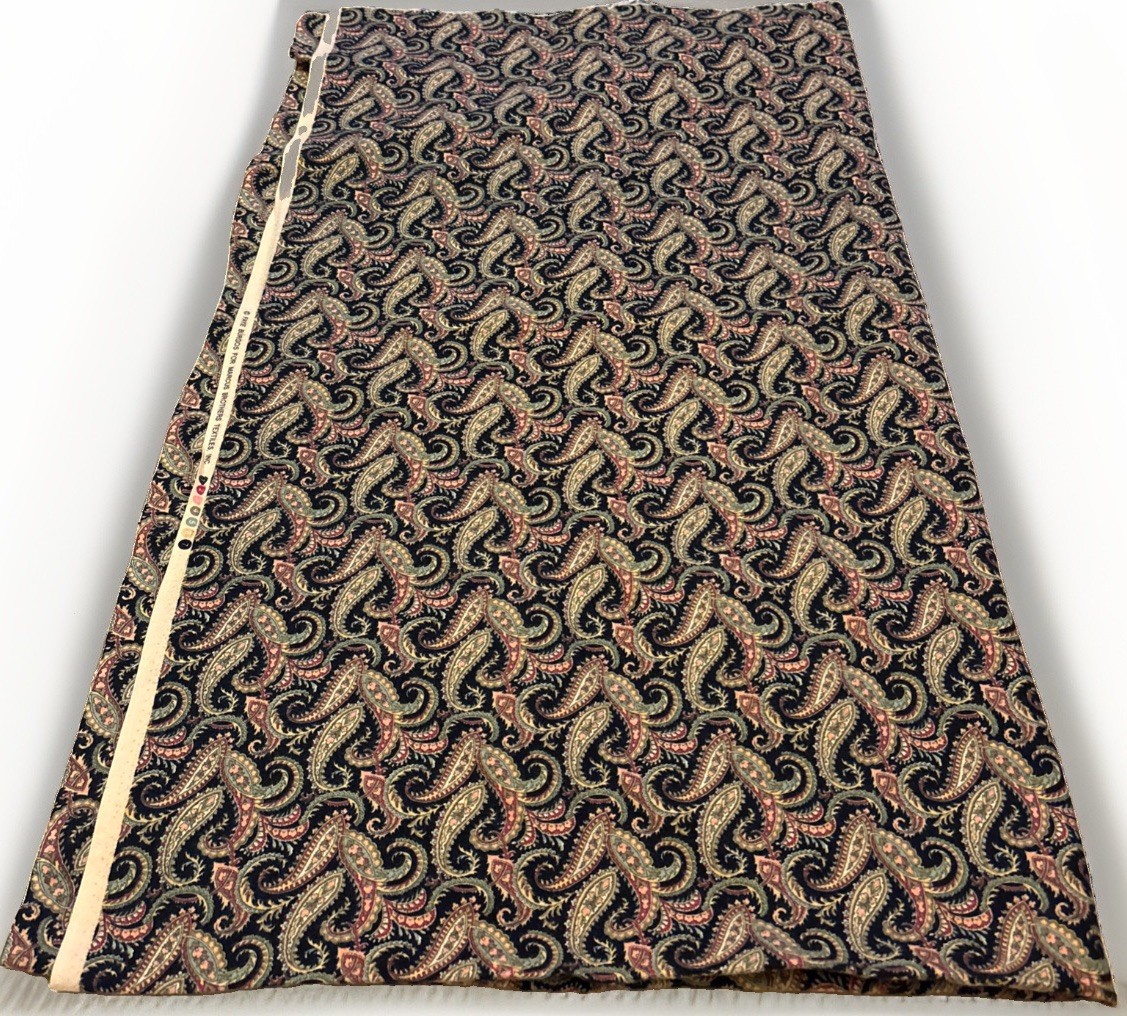 Vintage Faye Burgos Fabric for Marcus Brothers Paisley Flannel Fabric 2 YDS 40”