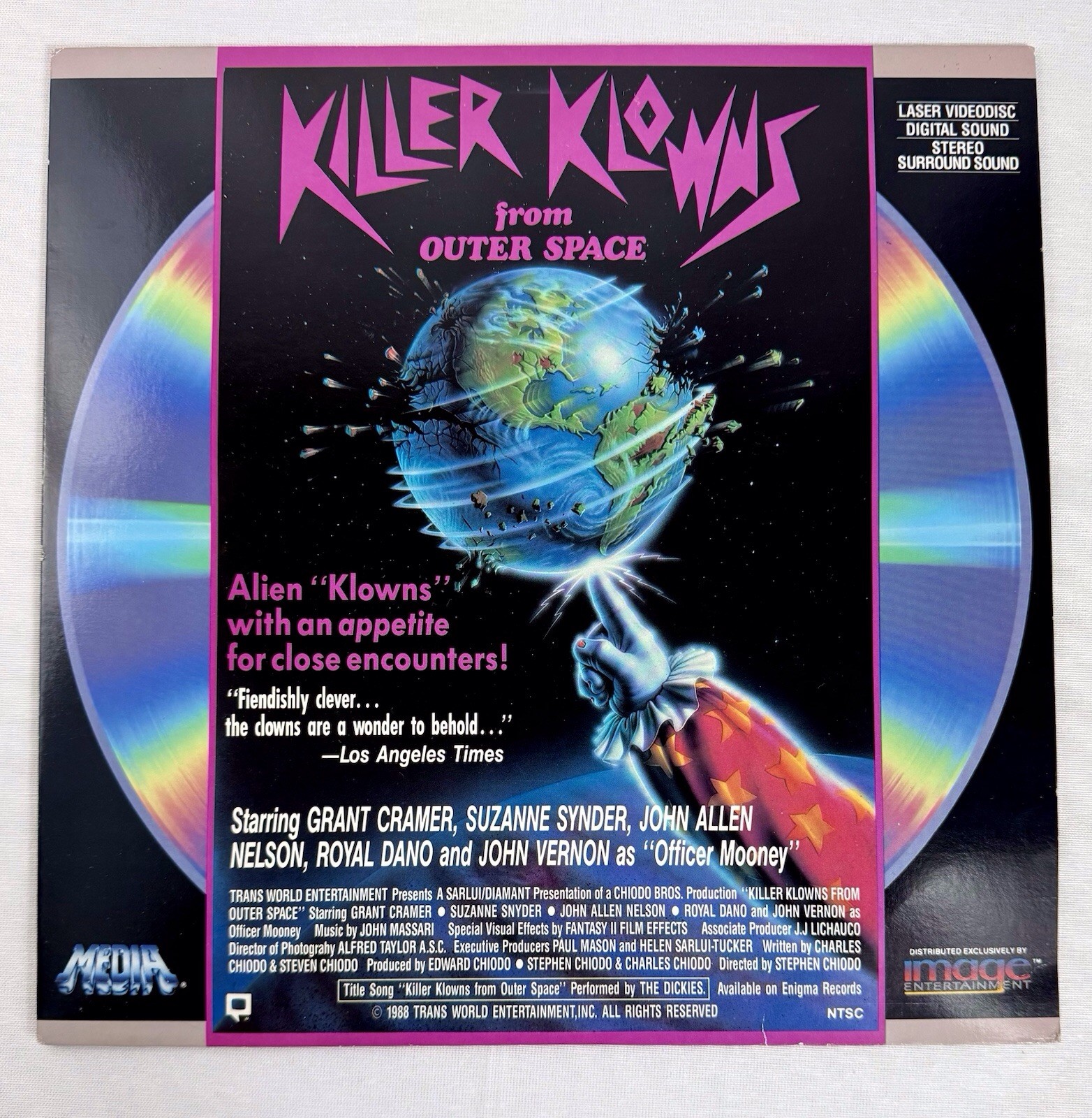 RARE KILLER KLOWNS LASERDISC, 1988, 93 minutes, extended play