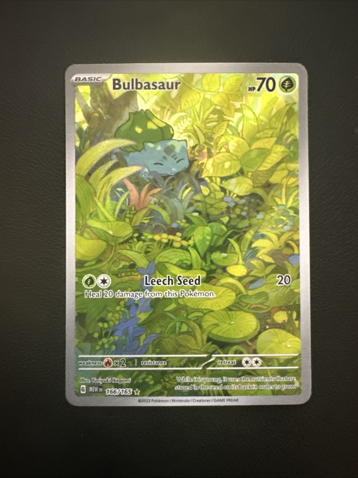 Bulbasaur 166/165 Sv: Scarlet & Violet 151 Holo
