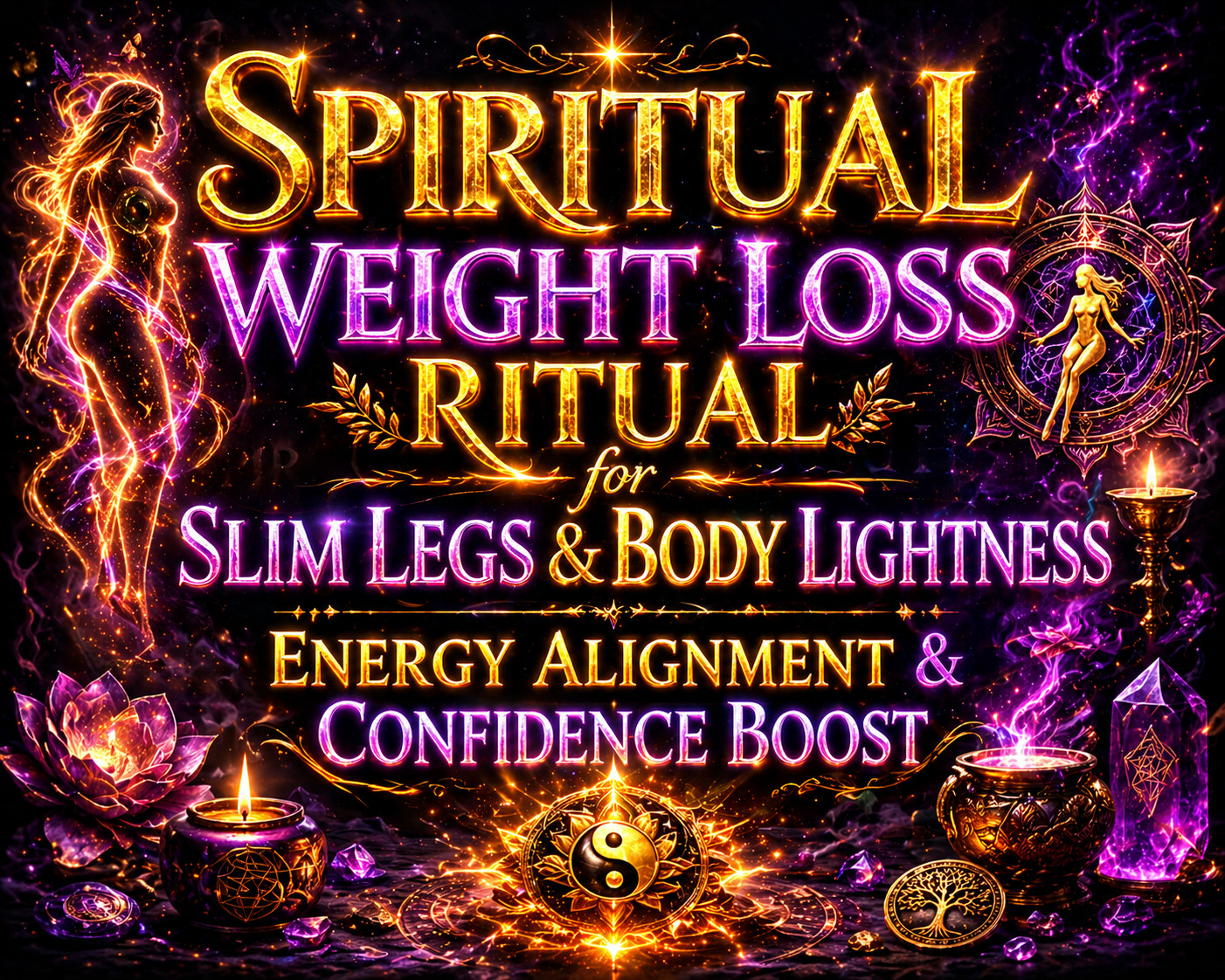 ✨ Spiritual Weight Loss Ritual for Slim Legs & Body Lightness | Energy Alignment