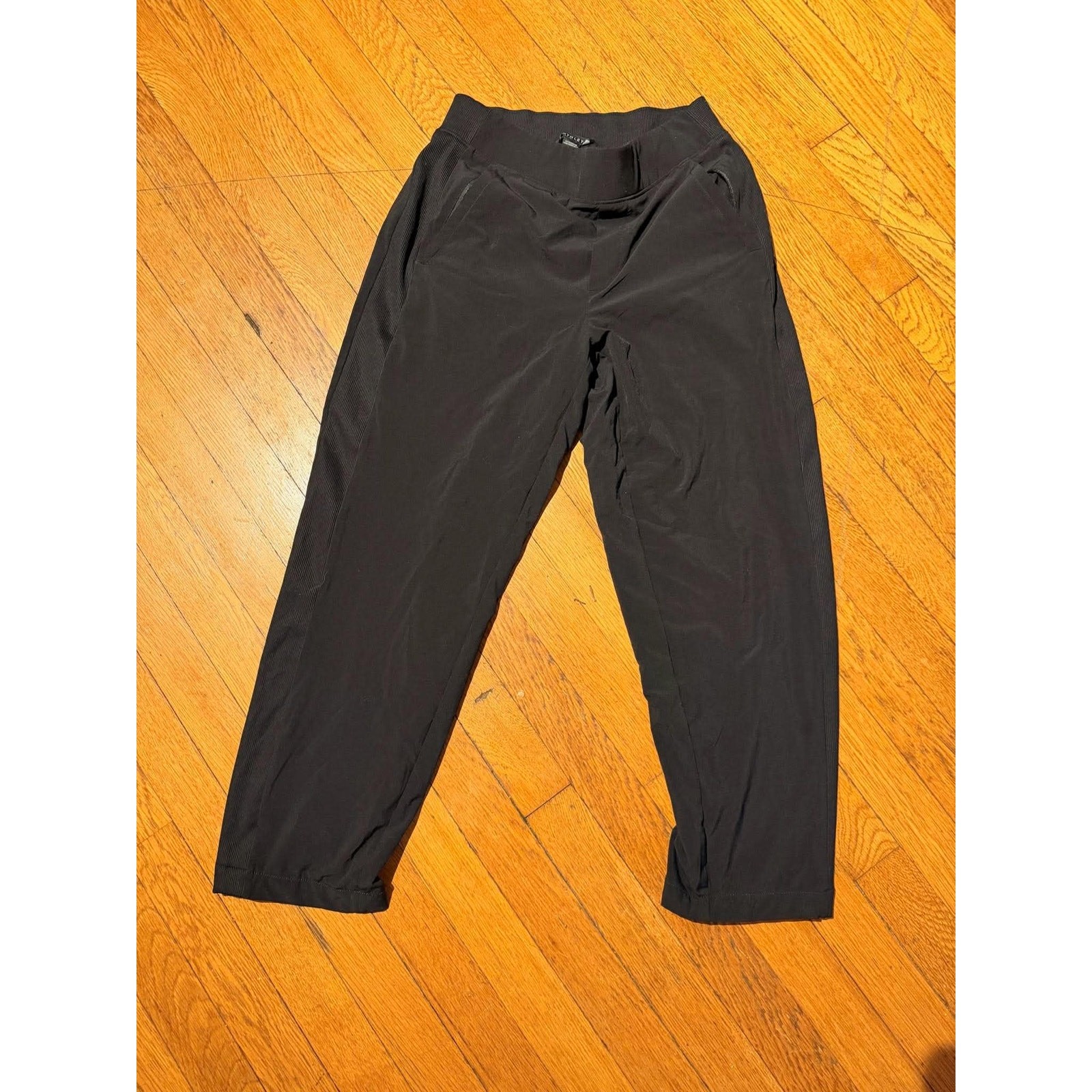 Athleta Black Straight Leg Travel Pants Women’s Size 2