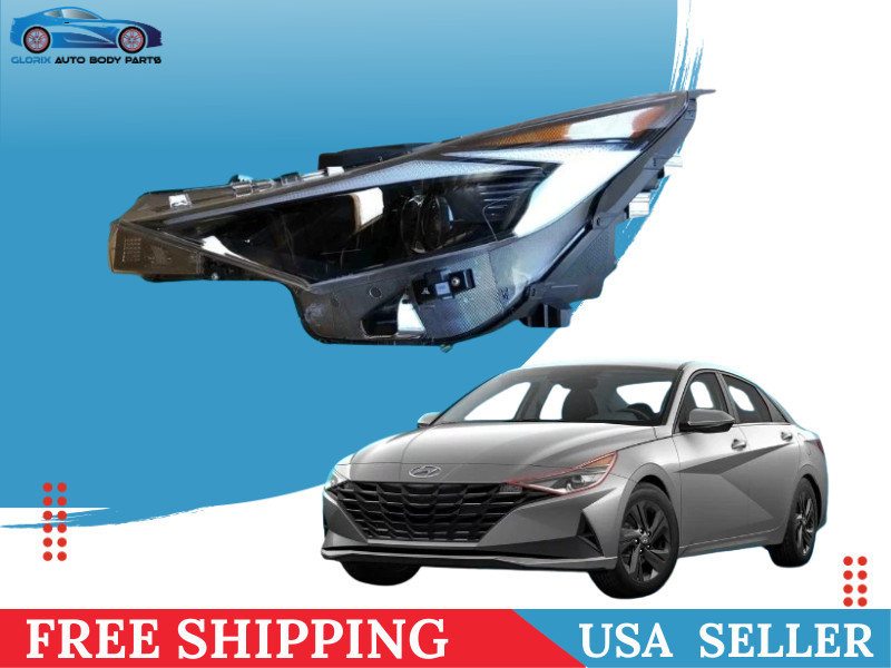 For 2021-2023 Hyundai Elantra Driver Left Side Headlight Assembly w/DRL For 2021-2023 Hyundai Elantra Driver Left Side Headlight Assembly w/DRL