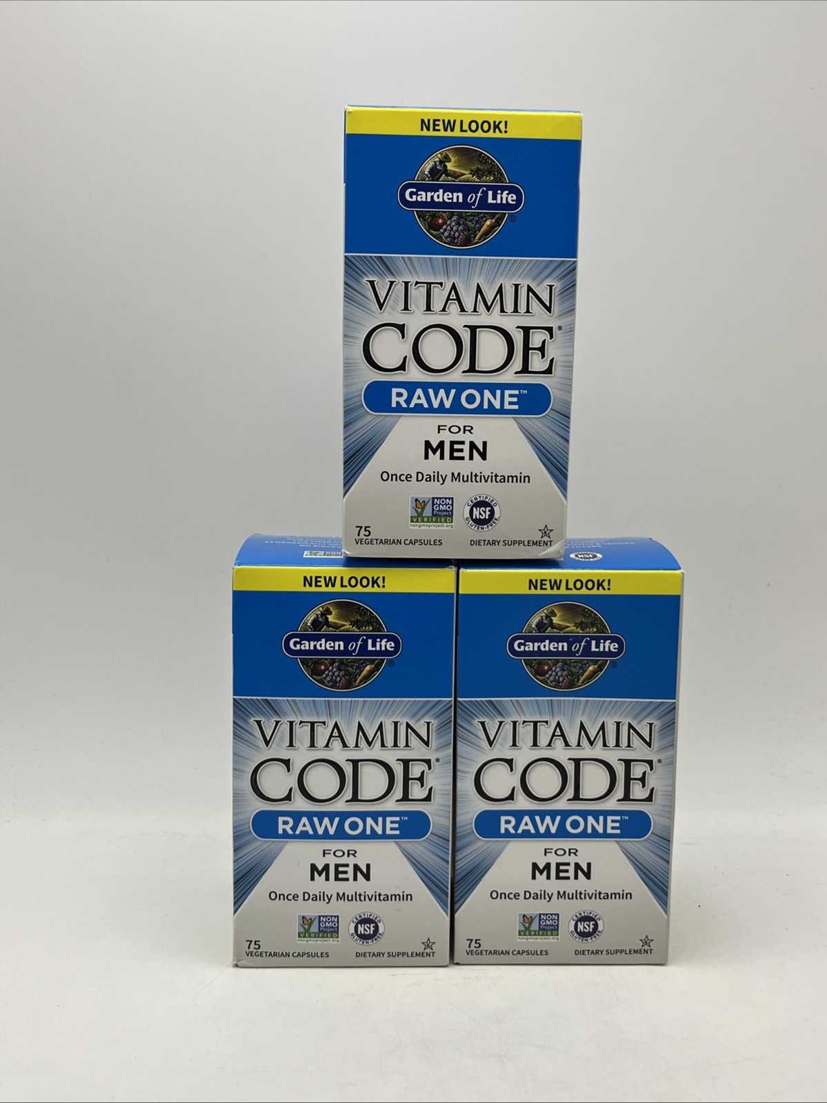 3X Vitamin Code RAW One Once Daily Multivitamin Men 75 Vegetarian Capsules 9/26