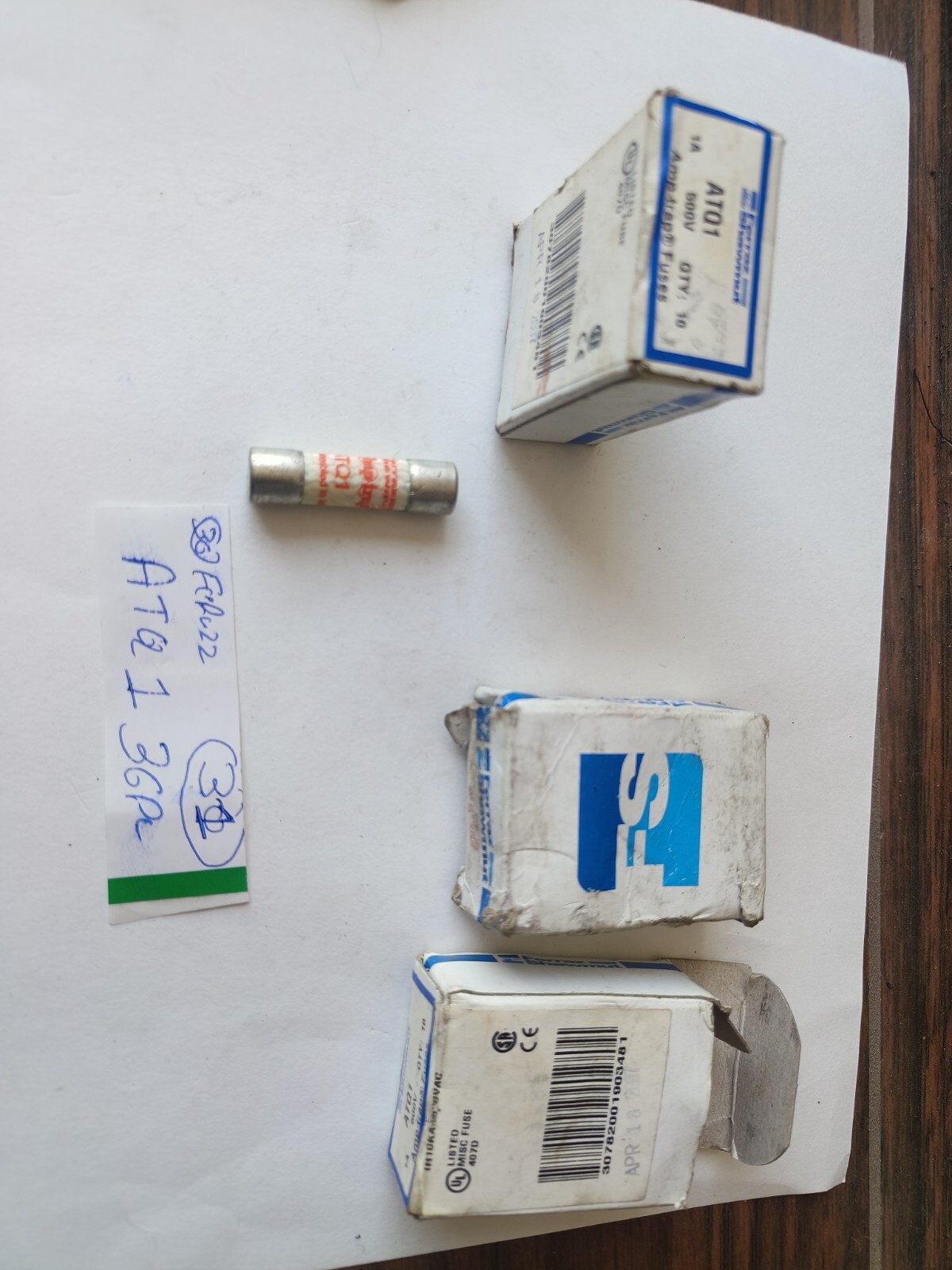 Frerraz Sawmut Fuses ATQ 1 Midget Time-Delay (lot of 36pc free fast shipping) Frerraz Sawmut Fuses ATQ 1 Midget Time-Delay (lot of 36pc free fast shipping)