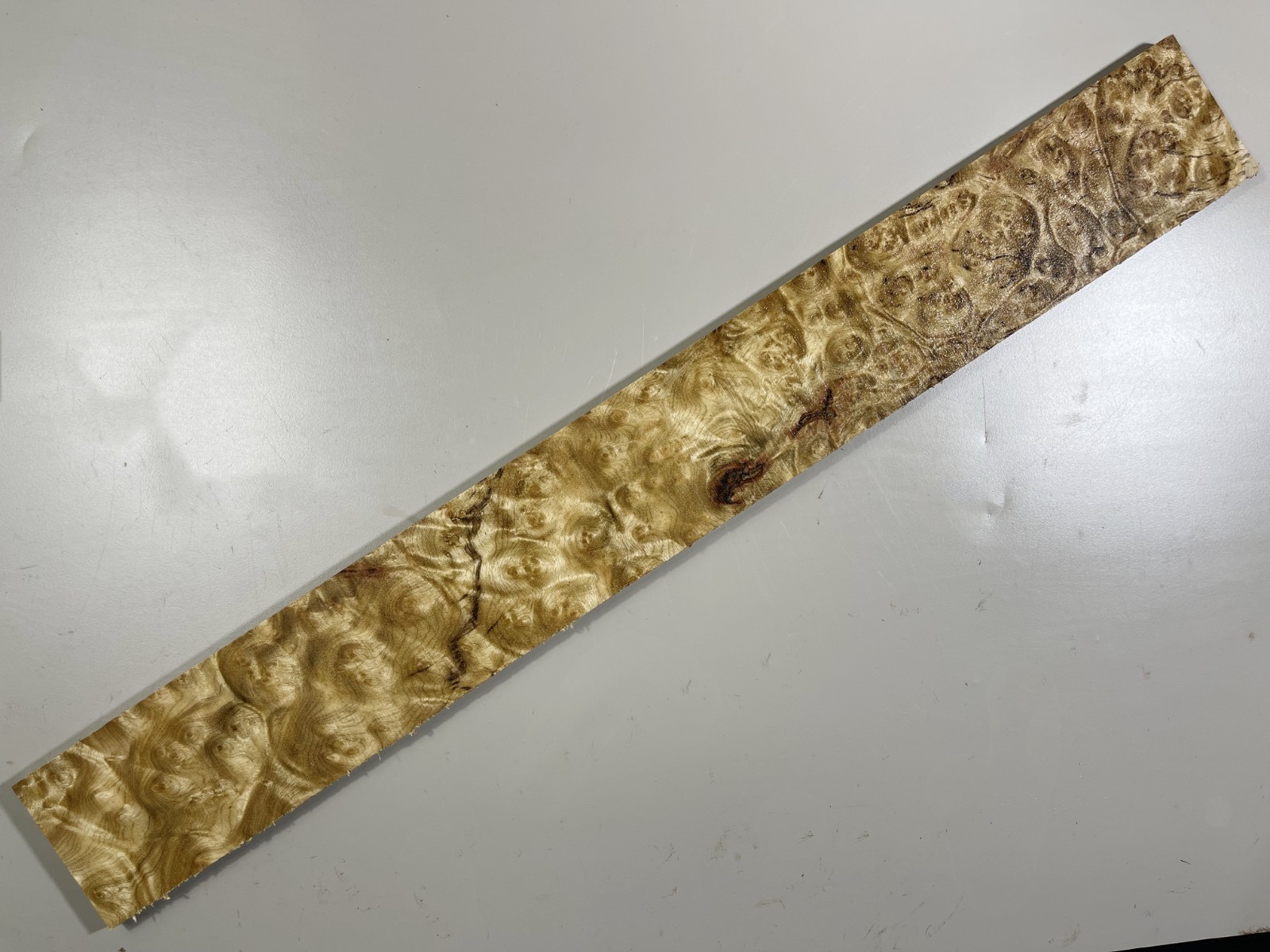 5A burl figure Guitar Fretboard Golden Camphor Wood Fingerboard Luthier Supply