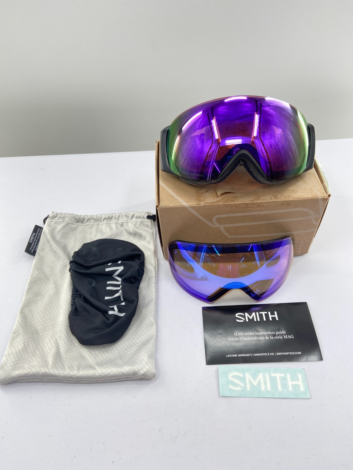 Smith ChromaPop I/O Mag S Goggles- Violet Mirror/Storm Blue- J409927