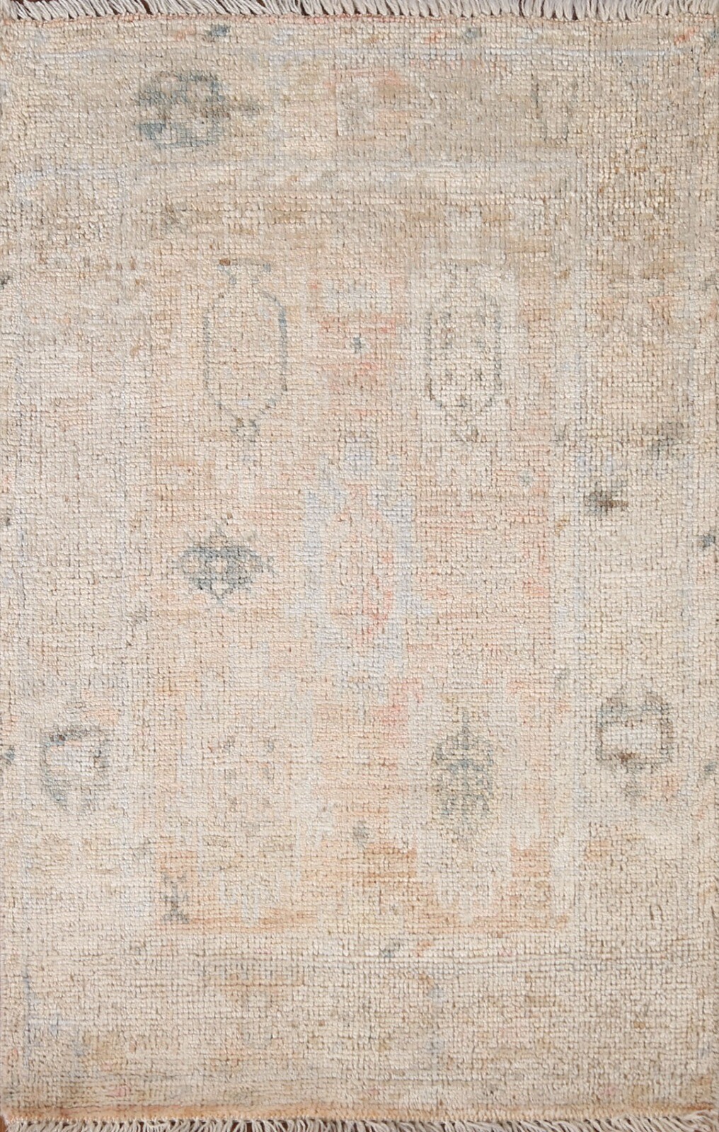 Muted Oushak Traditional 2x3 Turkish Rug Hand-knotted Carpet