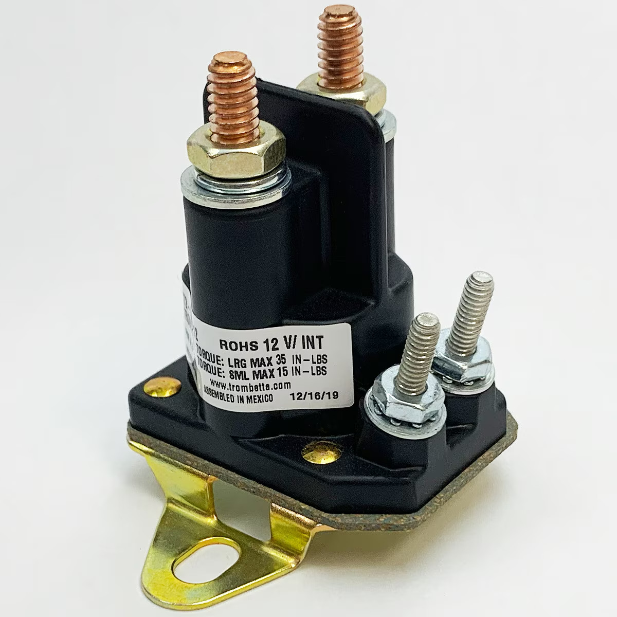 Trombetta OEM High Performance Plastic Family: 12 Volt DC Contactor 772-1221-212 Trombetta OEM High Performance Plastic Family: 12 Volt DC Contactor 772-1221-212