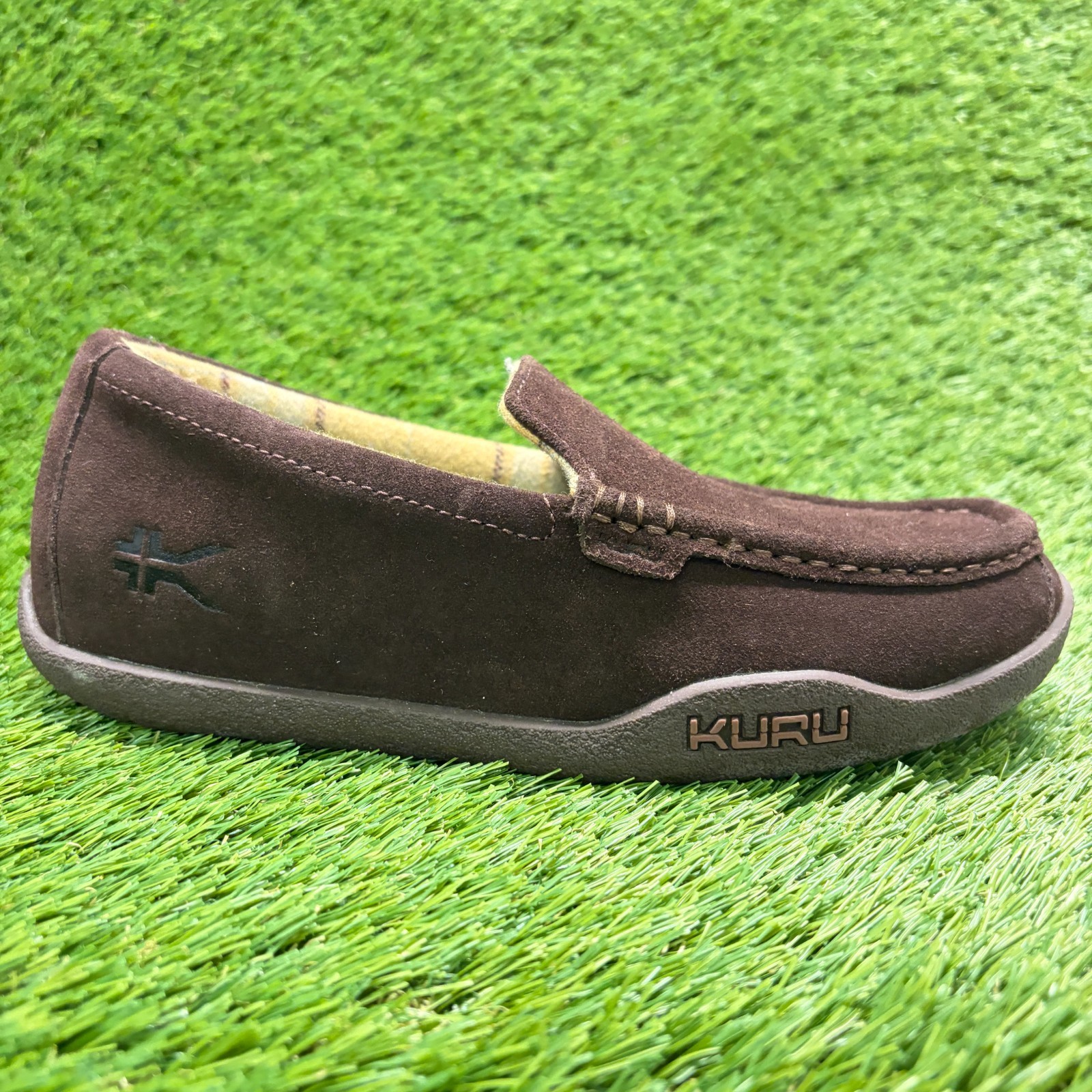 Kuru Loft Mens Size 8.5 Brown Casual Walking Moccasin Slip-On Slippers Shoes