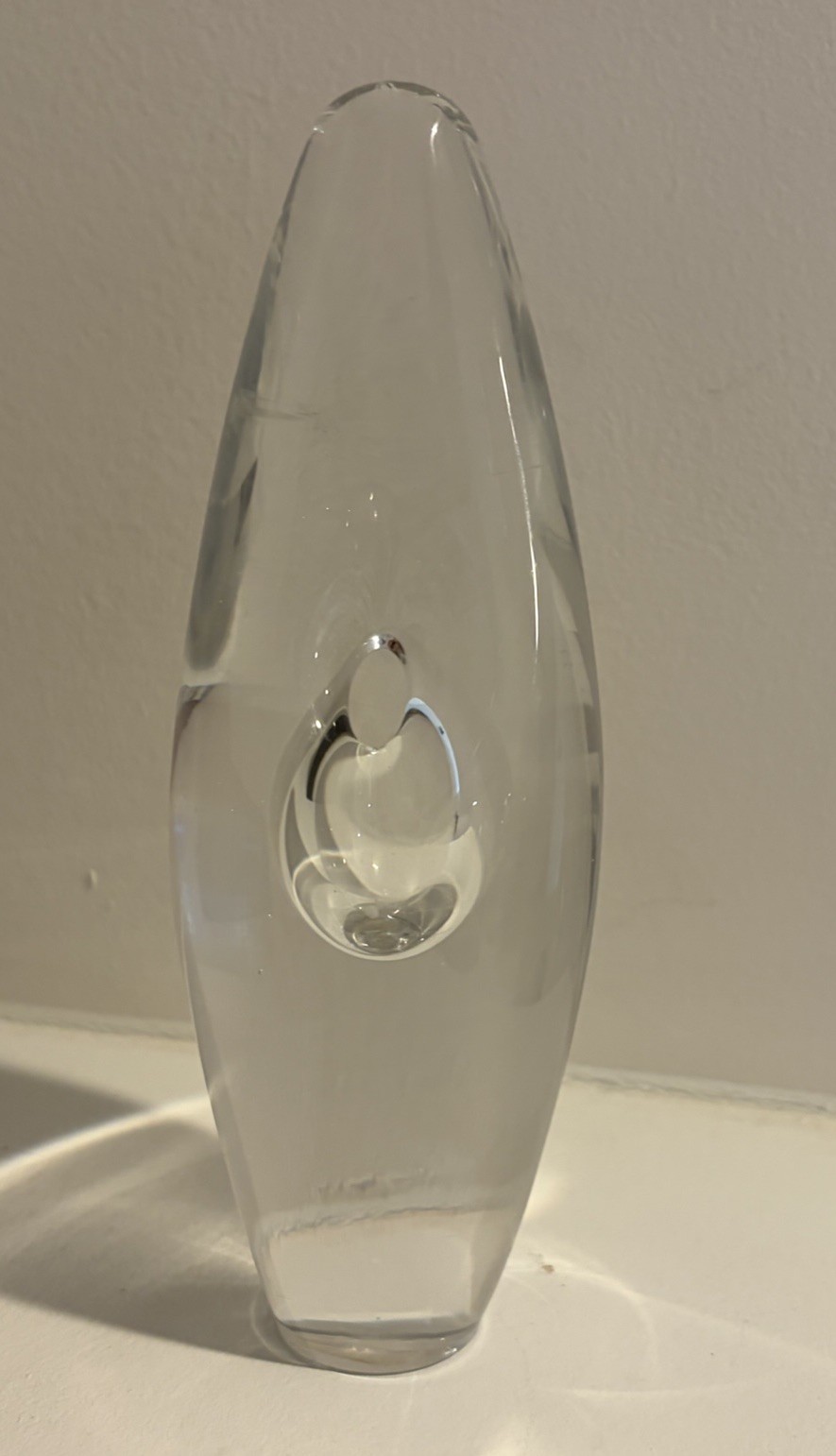 MCM TIMO SARPANEVA ORKIDEA ( ORCHID ) VASE FOR IITTALA 6” Tall Signed