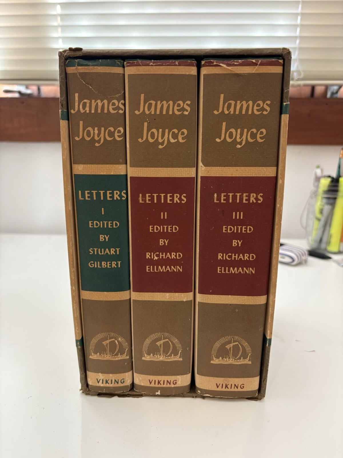 Letters of James Joyce Three Volumes Box Set 1966 Richard Ellmann Viking Press