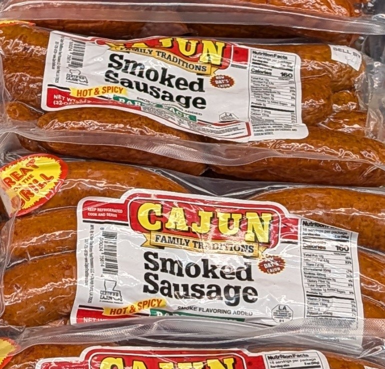 Cajun Family Traditions Hot & Spicy Sausage 32 Oz (2 Pack) Cajun Family Traditions Hot & Spicy Sausage 32 Oz (2 Pack)