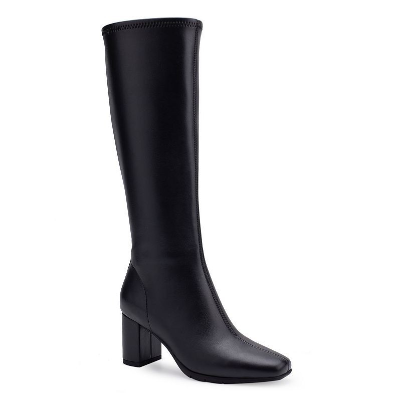 Aerosoles Women\'s Micah Tall Boots Black Faux Leather Size 7.5 M Aerosoles Women\'s Micah Tall Boots Black Faux Leather Size 7.5 M