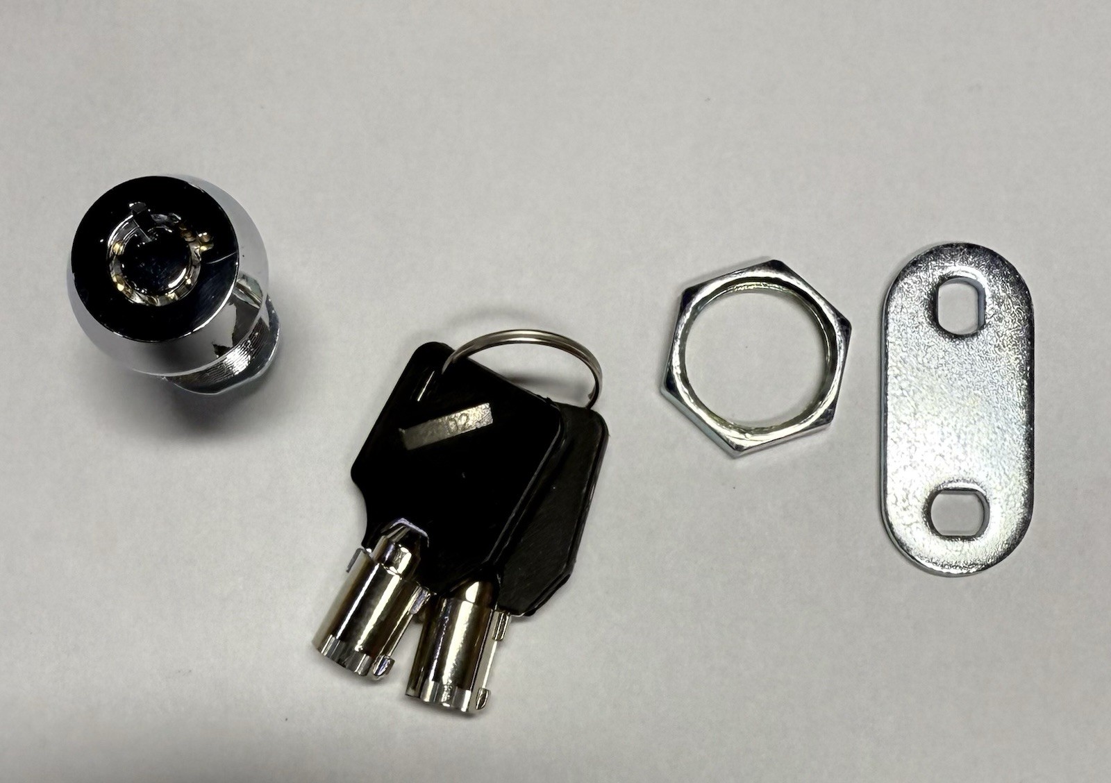 Admiral Tubular Cam Lock Set with 2 Keys – Chrome Finish