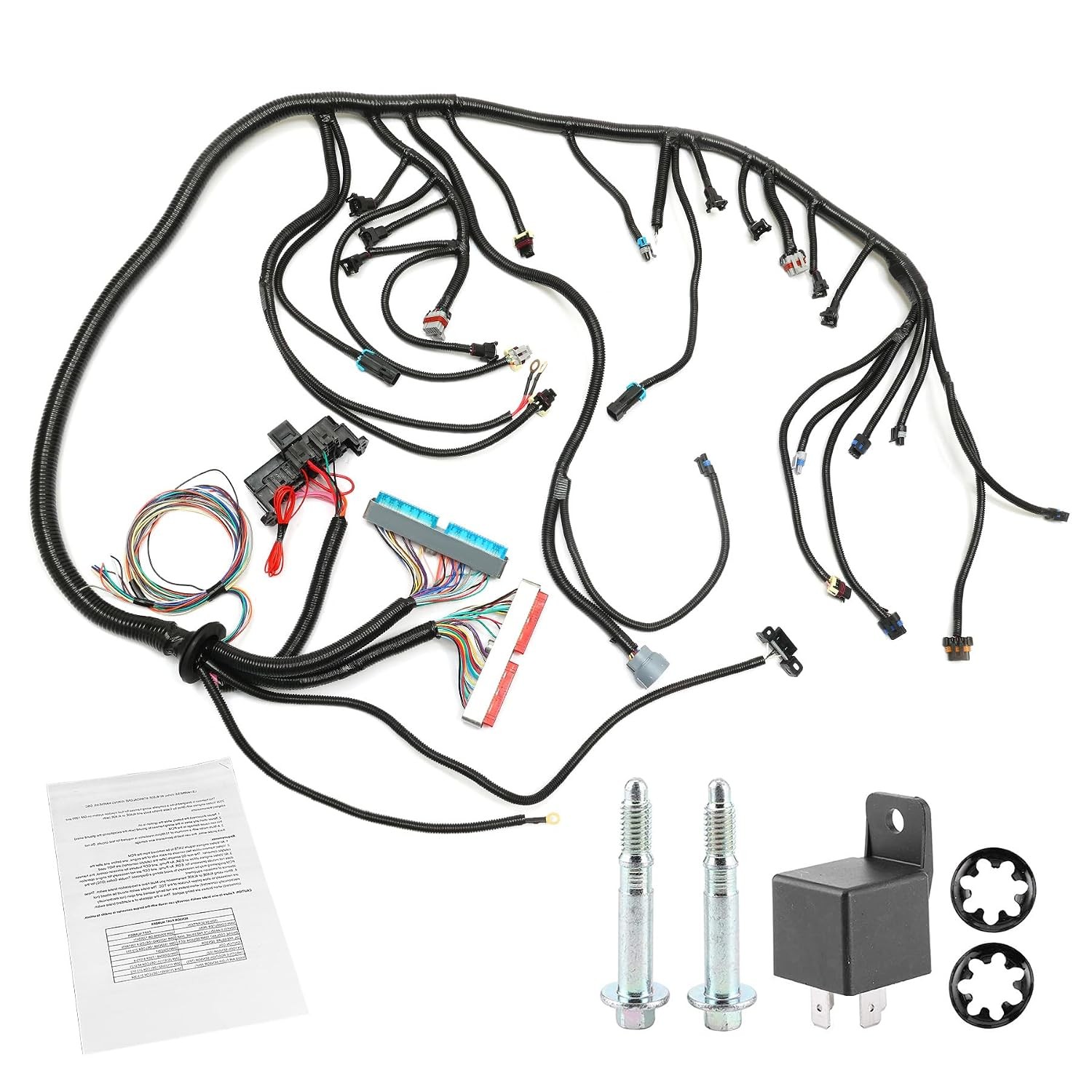 Standalone Wiring Harness 4L60E DBC for GM LS Swap LS1 4.8 5.3 6.0 Red Blue PCM Standalone Wiring Harness 4L60E DBC for GM LS Swap LS1 4.8 5.3 6.0 Red Blue PCM
