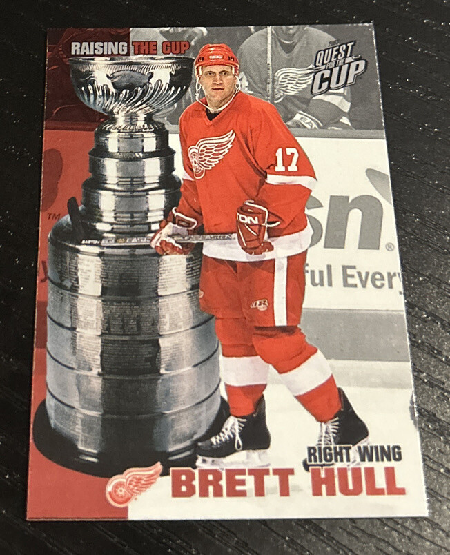 2002-03 Pacific Quest For The Cup Brett Hull Raising The Cup