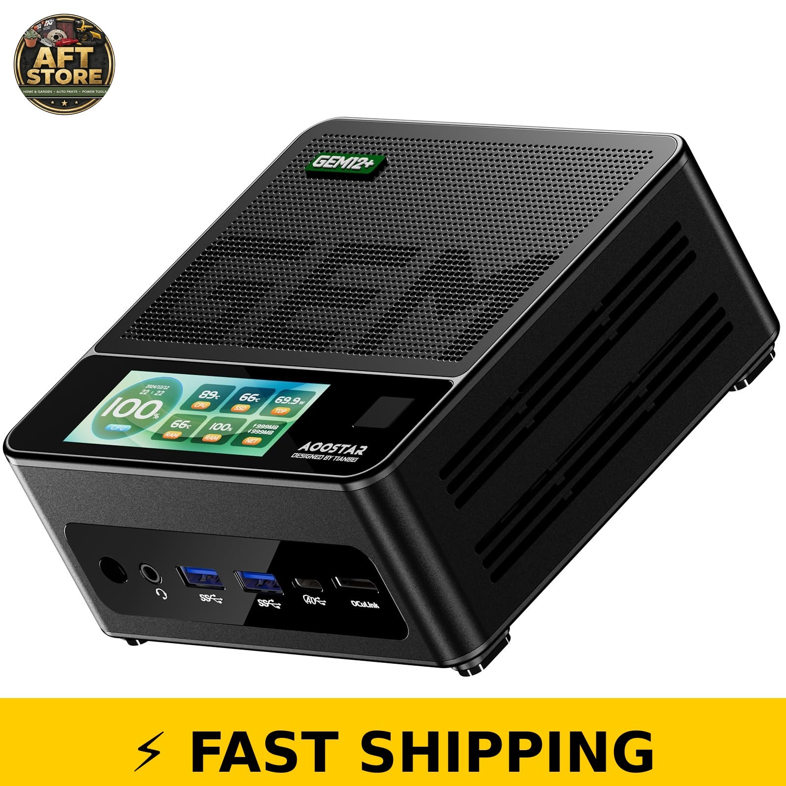 AOOSTAR GEM12+ PRO Mini PC, AMD R7 8845HS, Barebone, 4K Support AOOSTAR GEM12+ PRO Mini PC, AMD R7 8845HS, Barebone, 4K Support