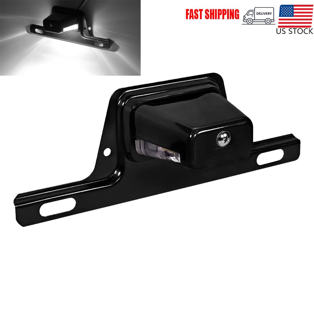 LED License Plate Light 12V DC License Tag Light with Steel Bracket Mount Holder LED License Plate Light 12V DC License Tag Light with Steel Bracket Mount Holder