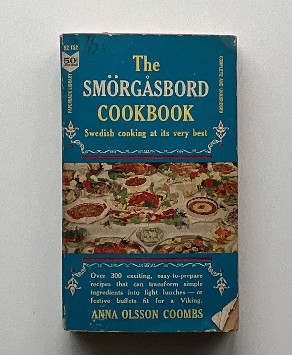 The SMORGASBORD COOKBOOK By A O Coombs first paperback edition 1962