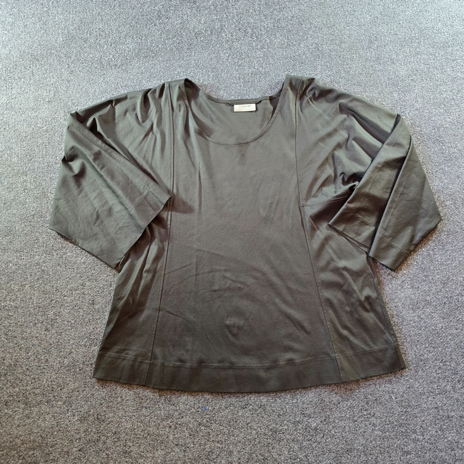 Lemaire Top Womens Size XL Gray Relaxed Sleeves Quiet Luxury Minimalist Capsule