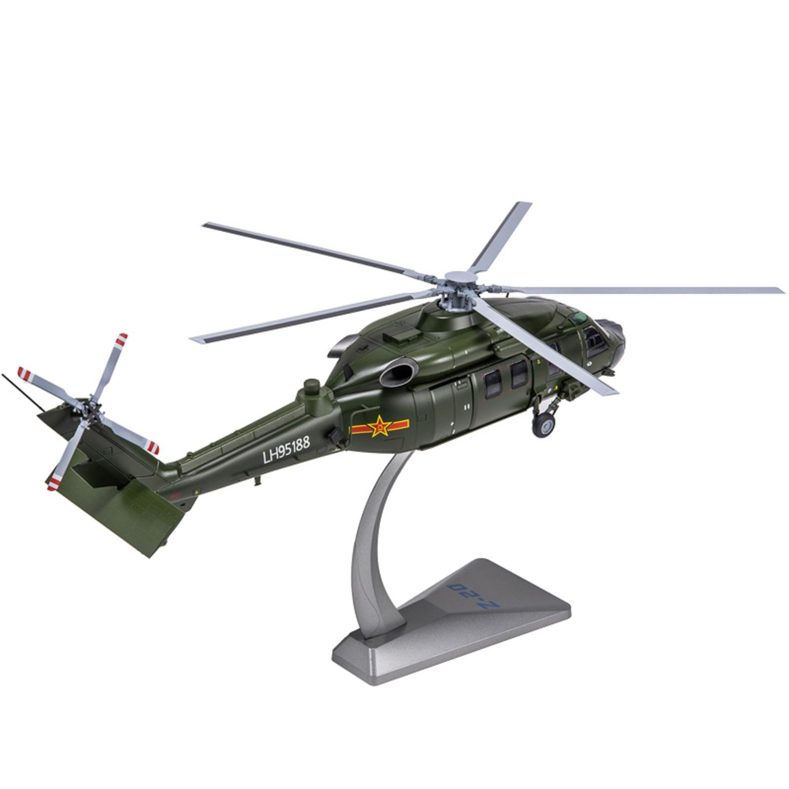 1/72 Armed Straight 20 Helicopter Model Z-20 Aircraft Alloy Military Aircraft F