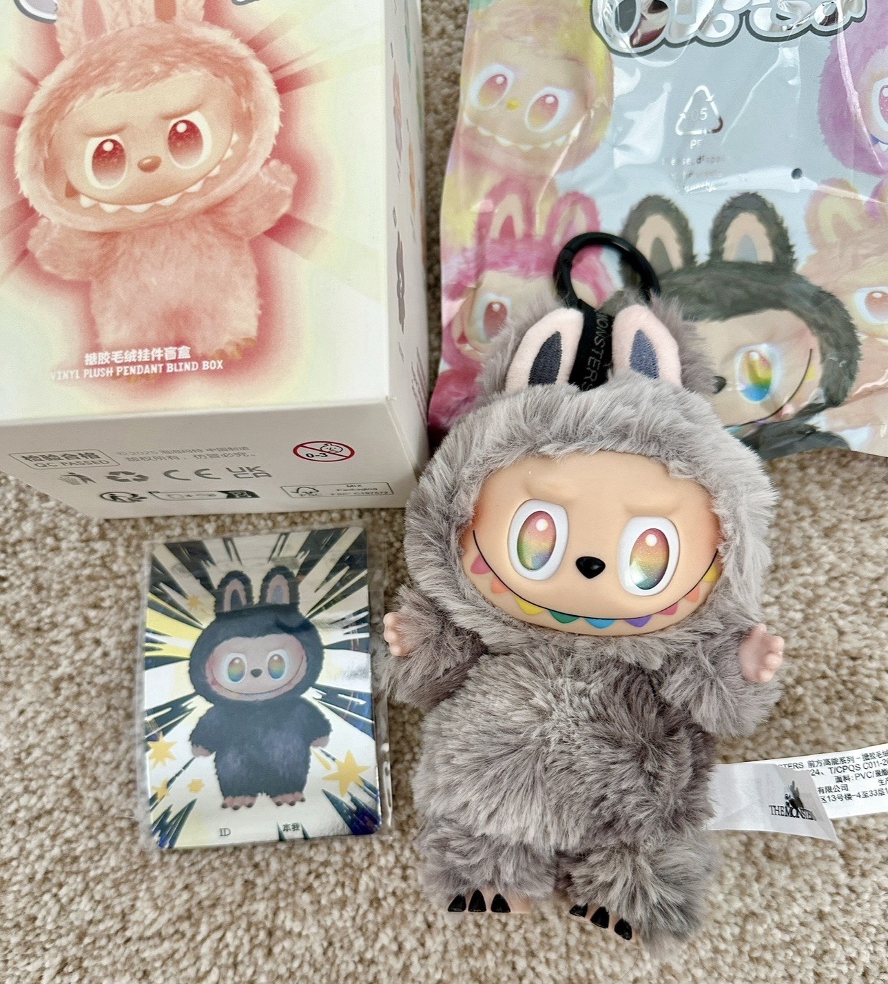 Original Pop Mart Labubu The Monsters Big Into Energy Series Secret Edition ID