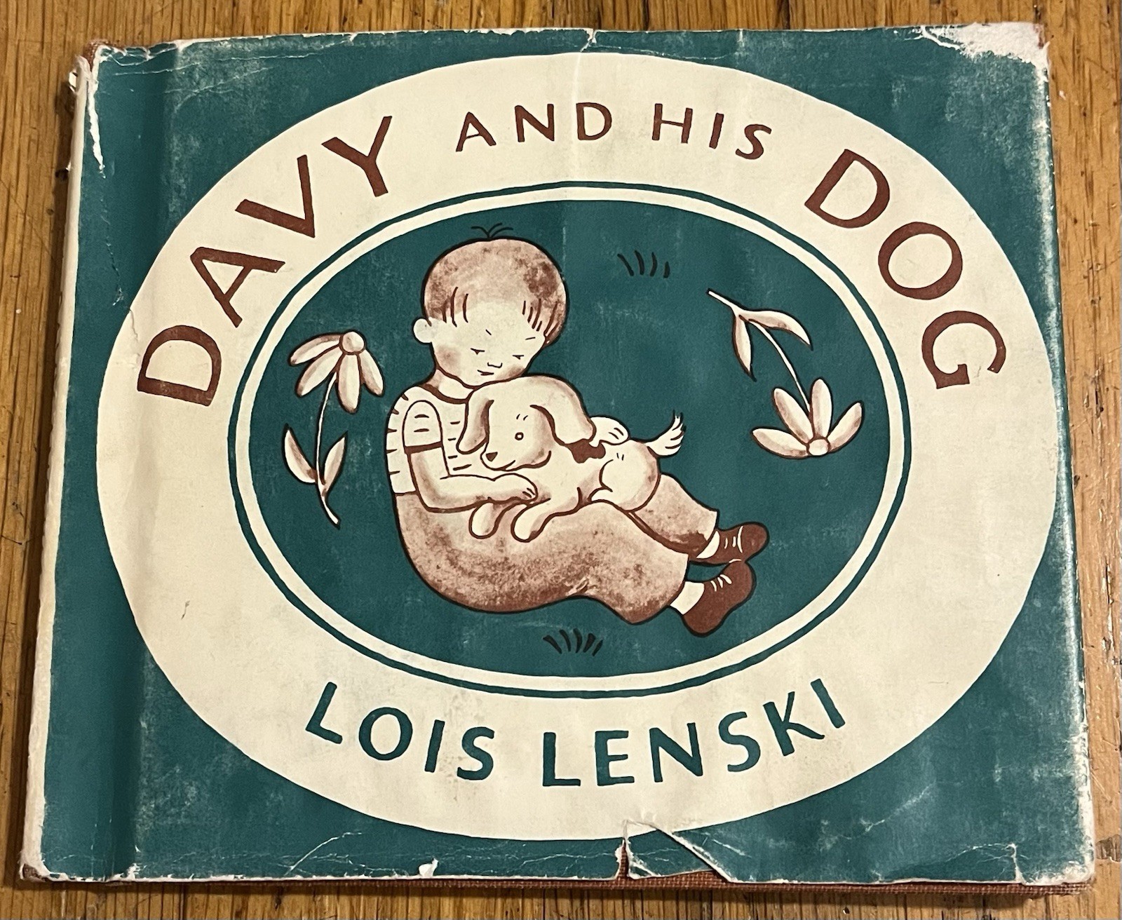 DAVY AND HIS DOG : by Lois Lenski : hbdj : vintage