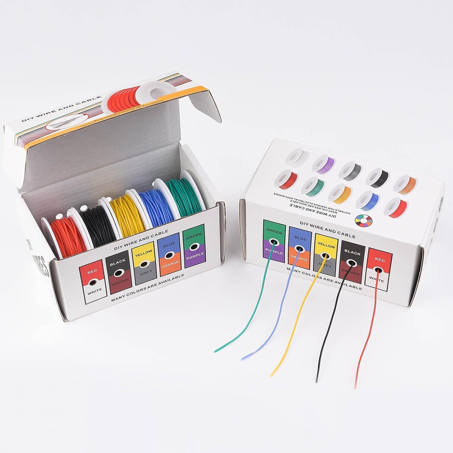 26/30 AWG Stranded Electrical Wire Flexible Silicone Electric Hookup Wire Kit